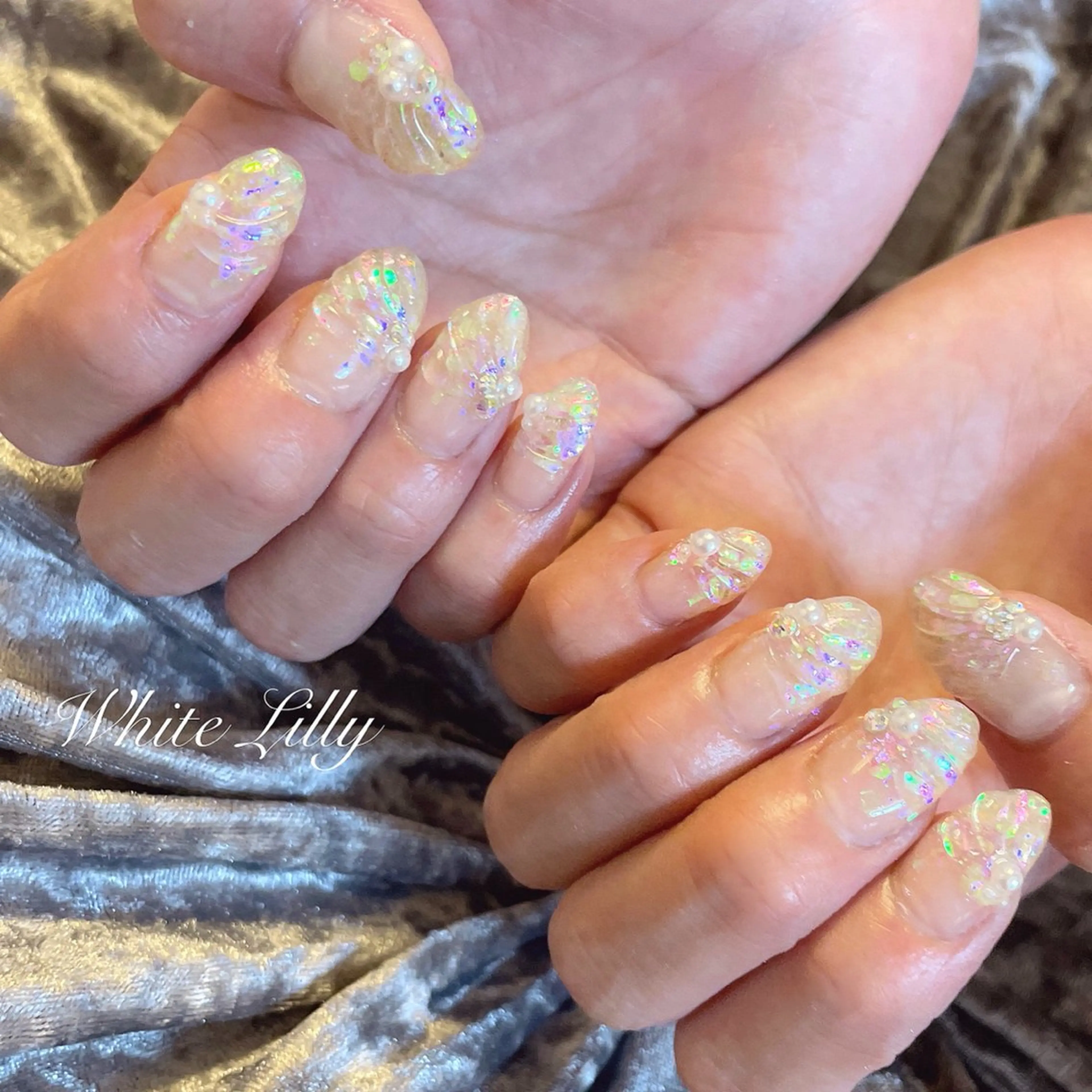ネイル ハンドネイル White lily所属・牧田 雅世のネイルデザイン