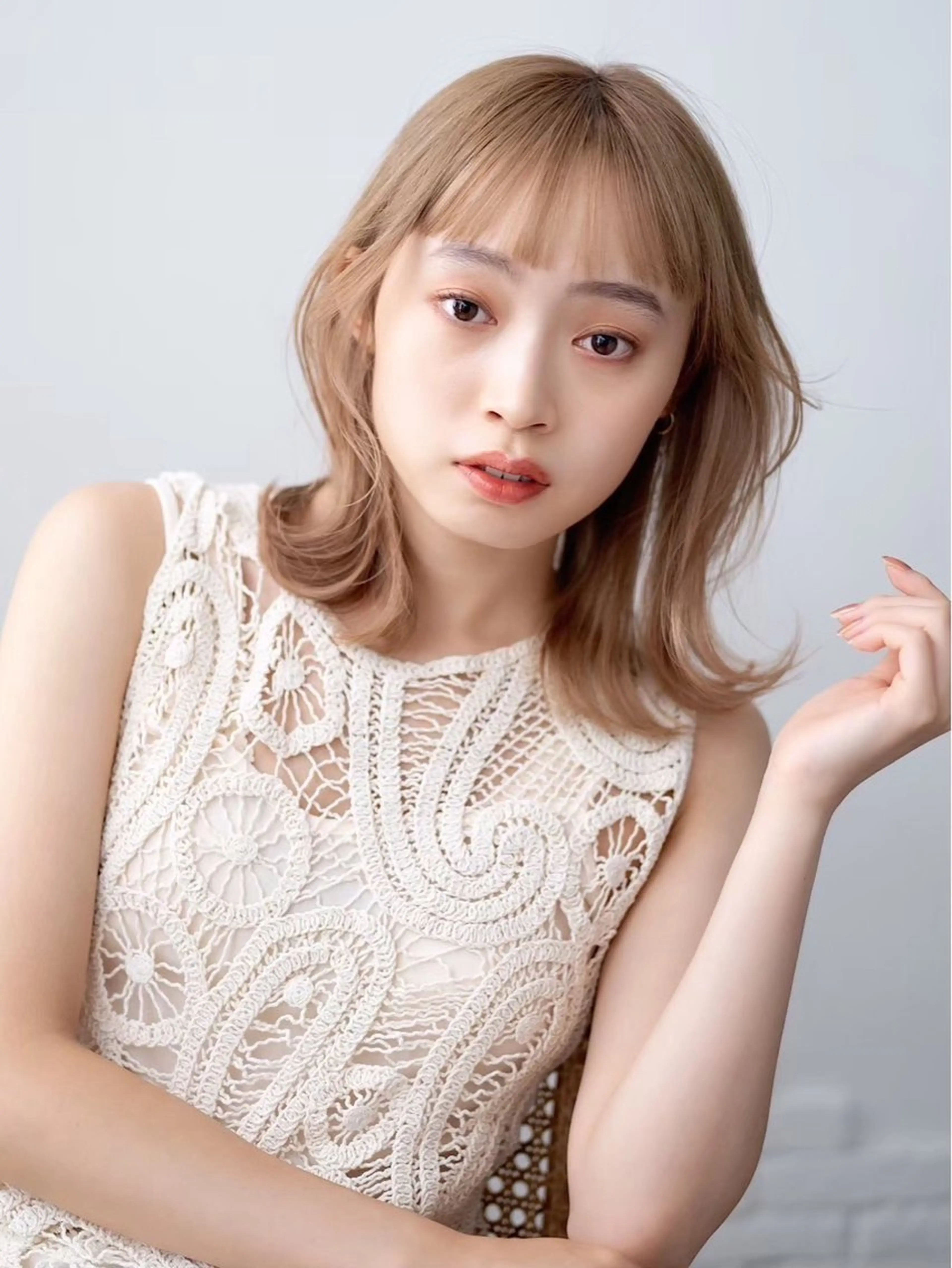 ミディアム カラー ROCCA hair HARU🩵のヘアスタイル