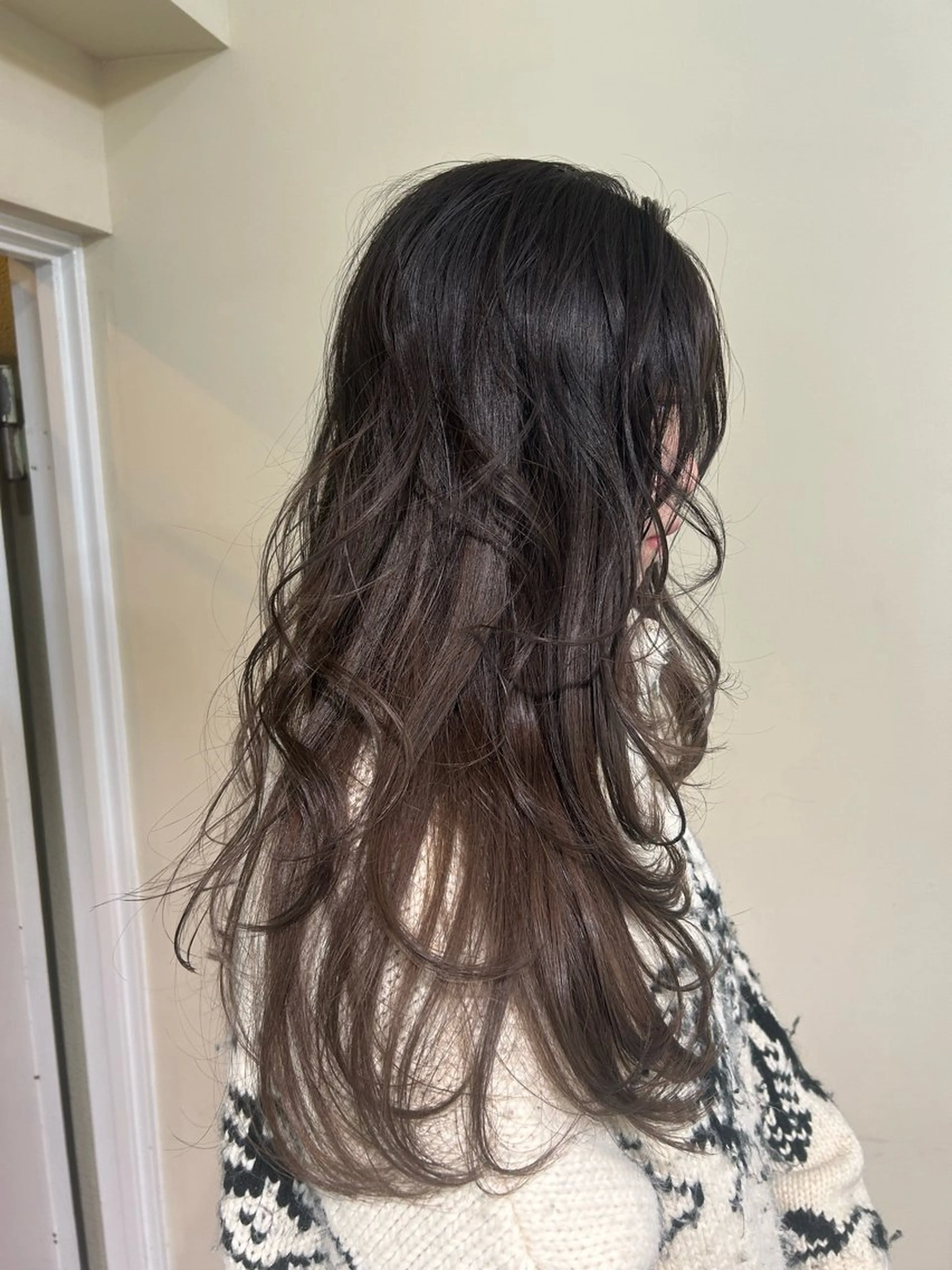 ロング ショートボブ アッシュ ミストバング ボブ くびれヘア ヘアカラー 似合わせカット //金子 聖汰のヘアスタイル