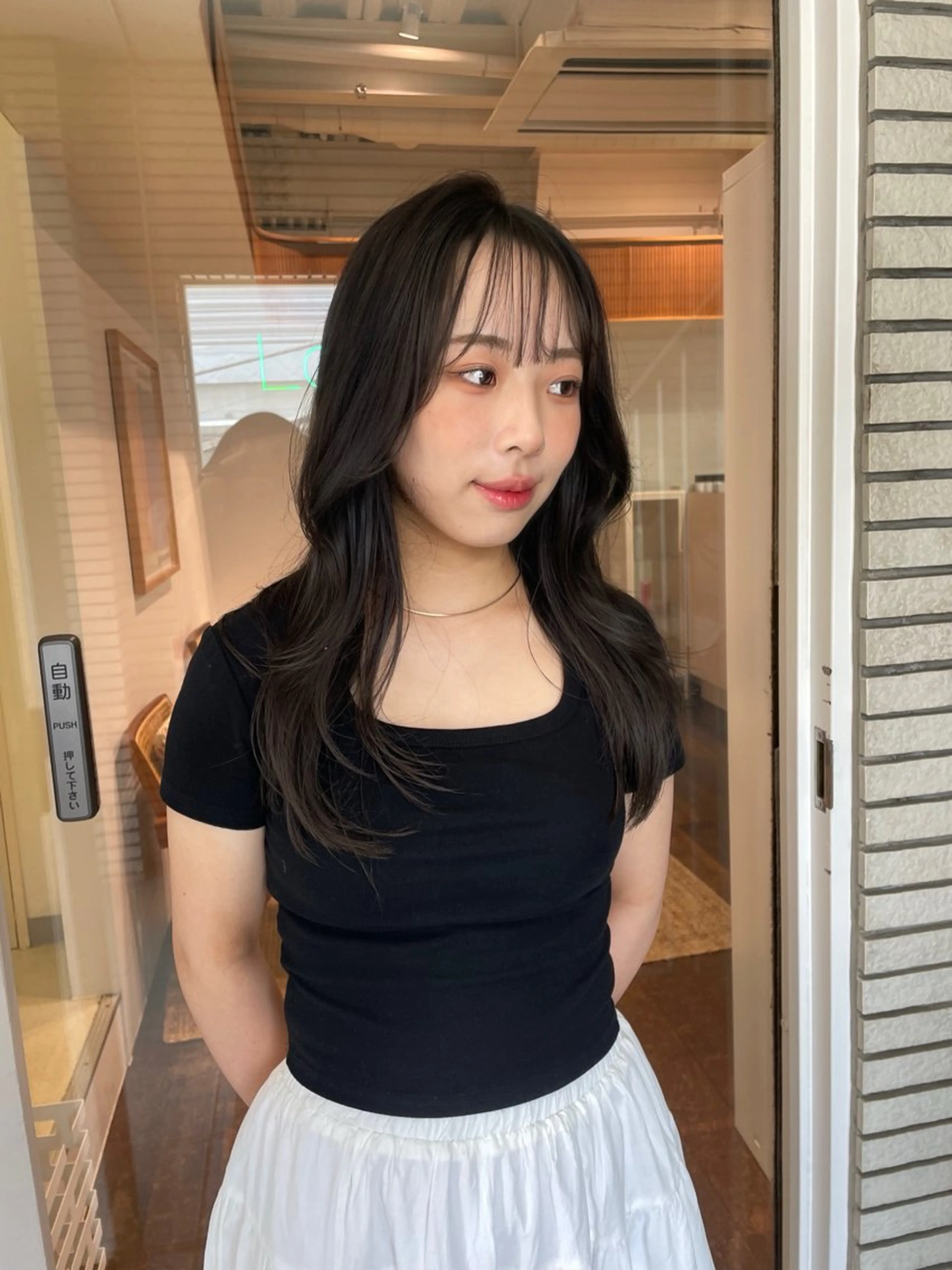 ロング カラー レイヤーカット カット ヘアカラー トリートメント レイヤーカット🎀 kanaのヘアスタイル