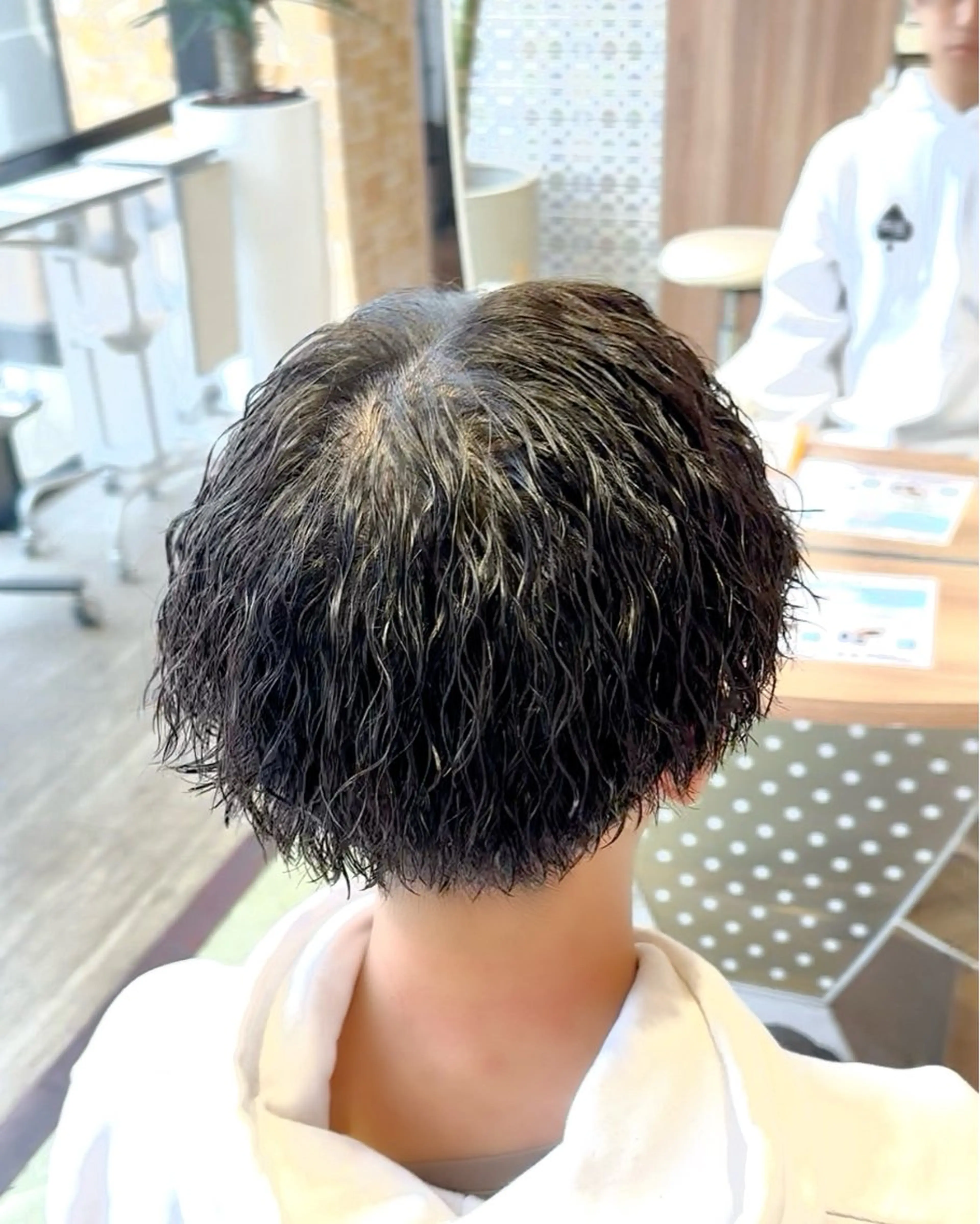 パーマ メンズ センターパート カット パーマ ヘッドスパ ☆★メンズ特化★☆ 川地由麿のヘアスタイル