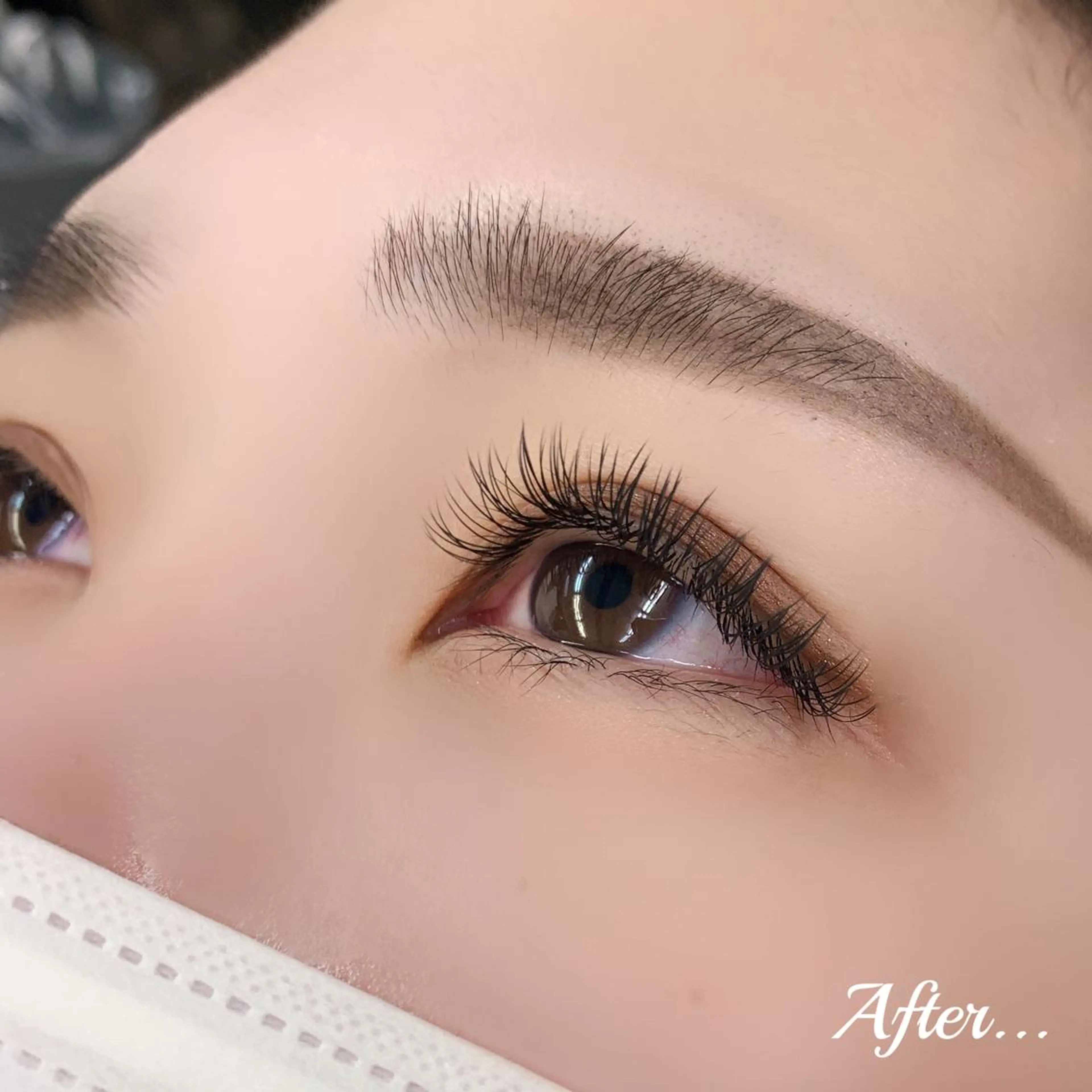マツエク・マツパ 付け放題 フラットラッシュ マツナガ☺︎ // Afterのマツエク・マツパデザイン