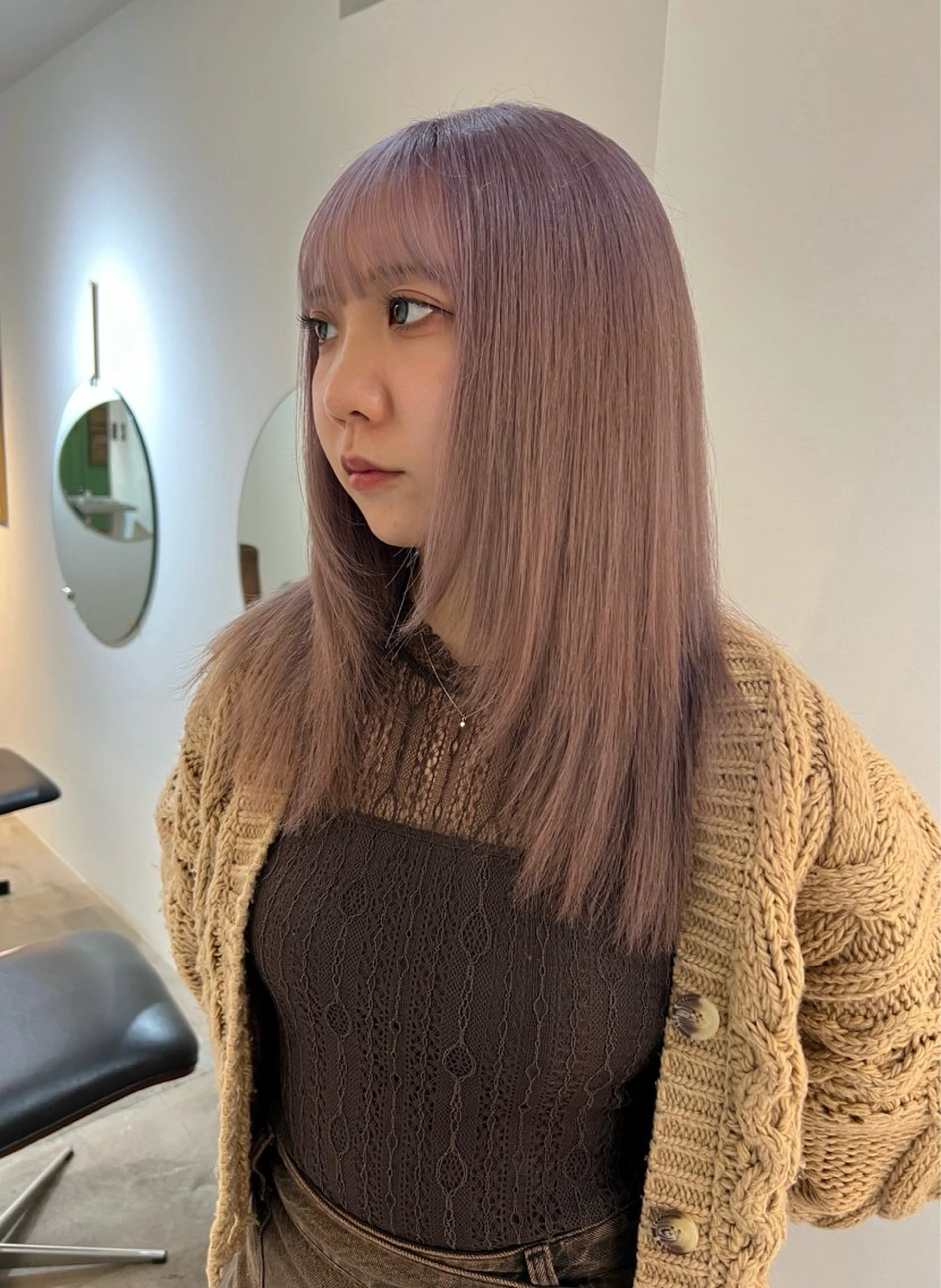 ロング カラー three所属・Yakuwa Rikoのヘアスタイル