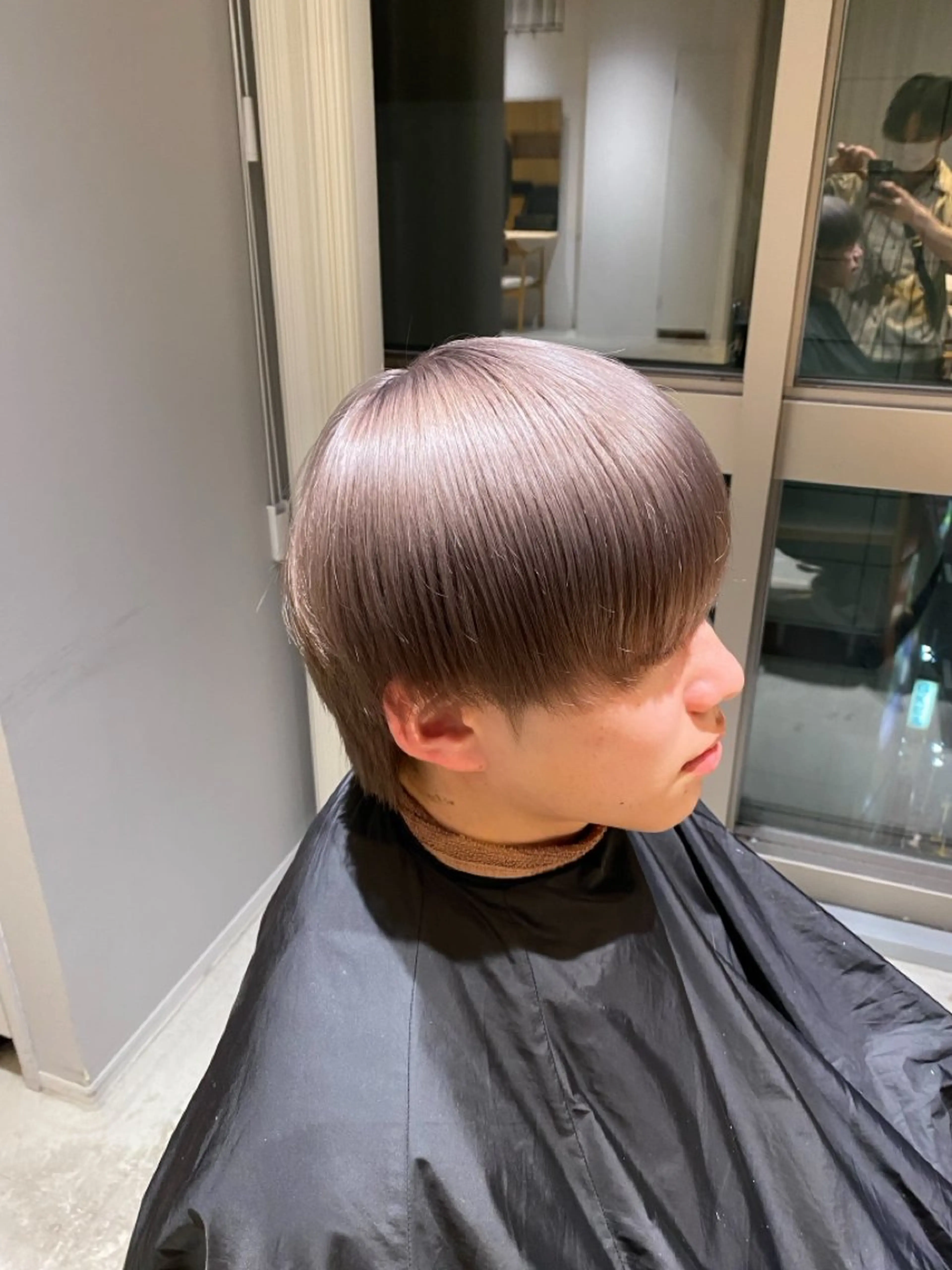 カラー メンズ メンズブリーチ ブリーチ シルバー ヘアカラー AI TOKYO 名古屋2nd所属・鳥居 昂生のヘアスタイル