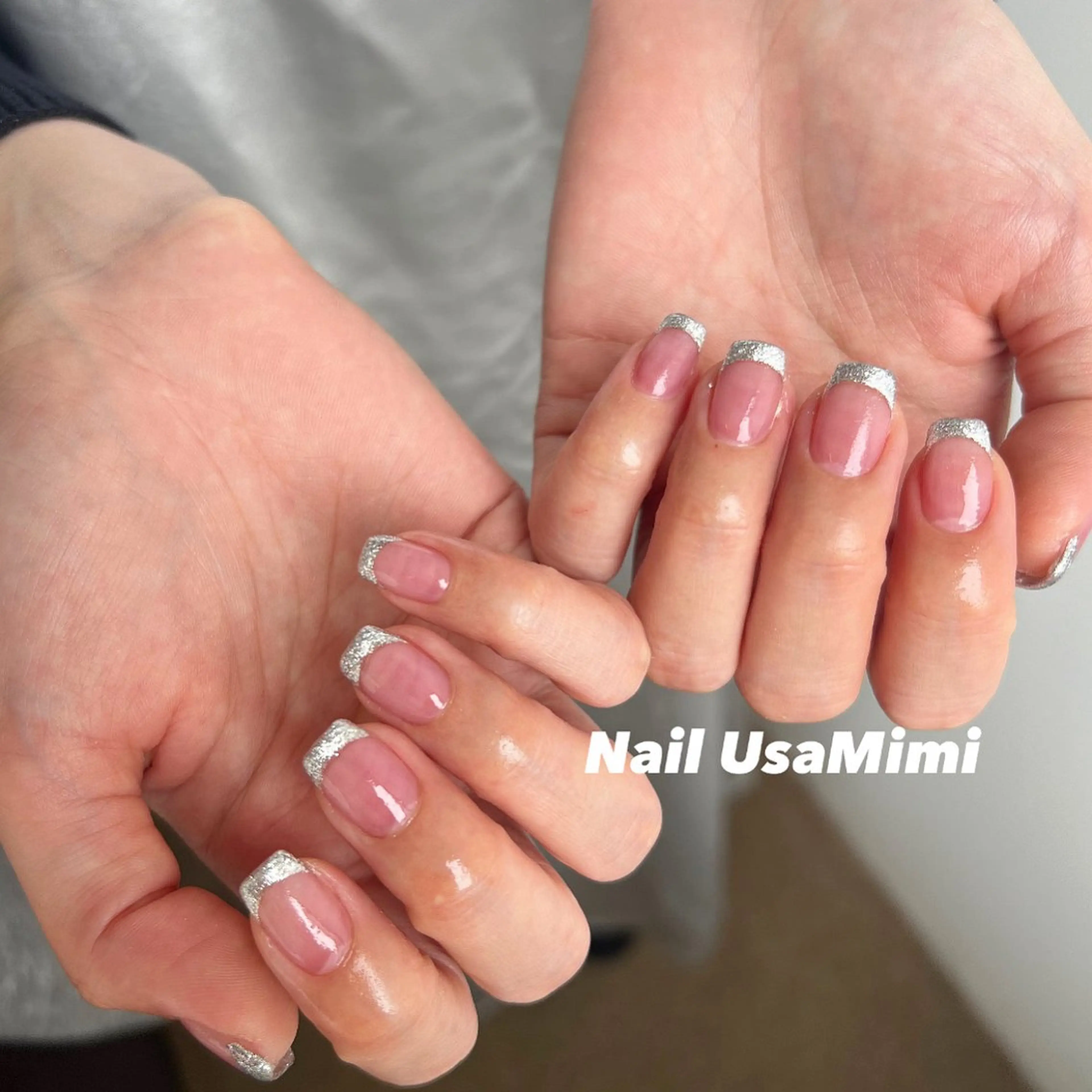 ネイル フレンチネイル ジェルネイル 韓国ネイル マグネットネイル 持ち込み 本町NailUsa Mimi RIKOのネイルデザイン
