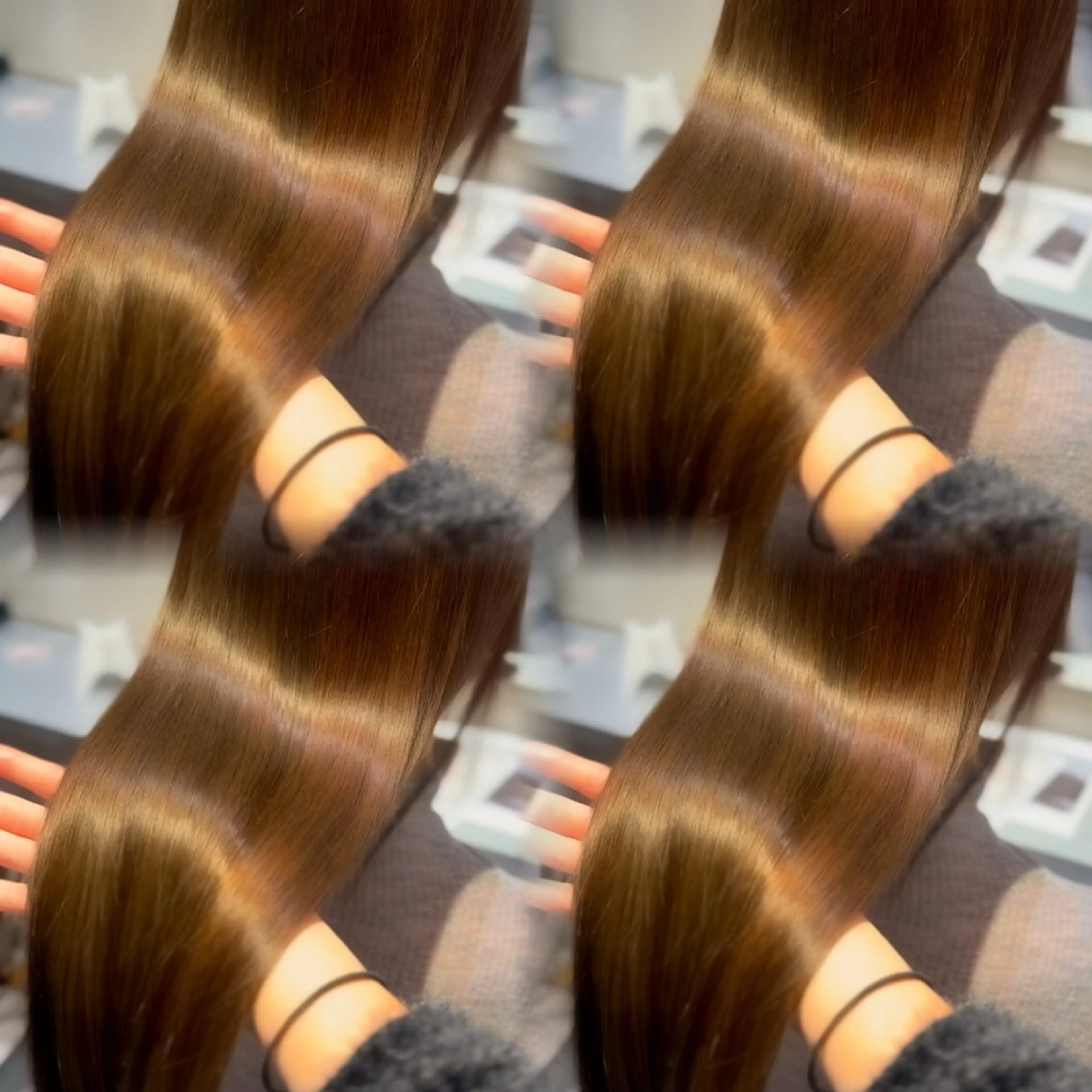 【髪質改善】カラー➕TOKIOトリートメント➕超音波アイロン【新宿/ロング料金なし/韓国ヘア】の写真