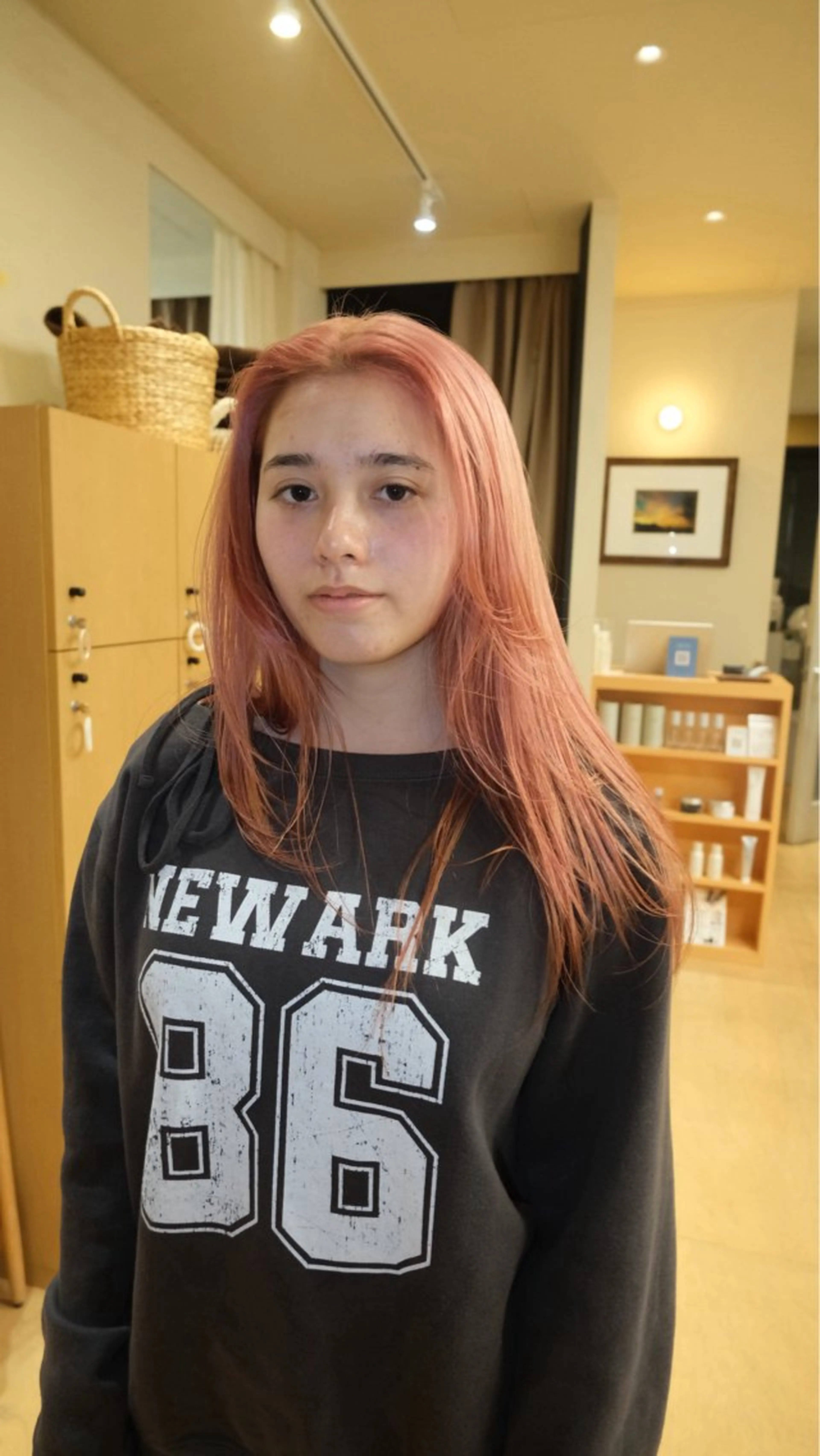 ロング カラー ベージュカラー 透明感カラー ピンクカラー ピンクベージュ ヘアカラー ブリーチ/ボブ 373☆鎌倉 湘南のヘアスタイル