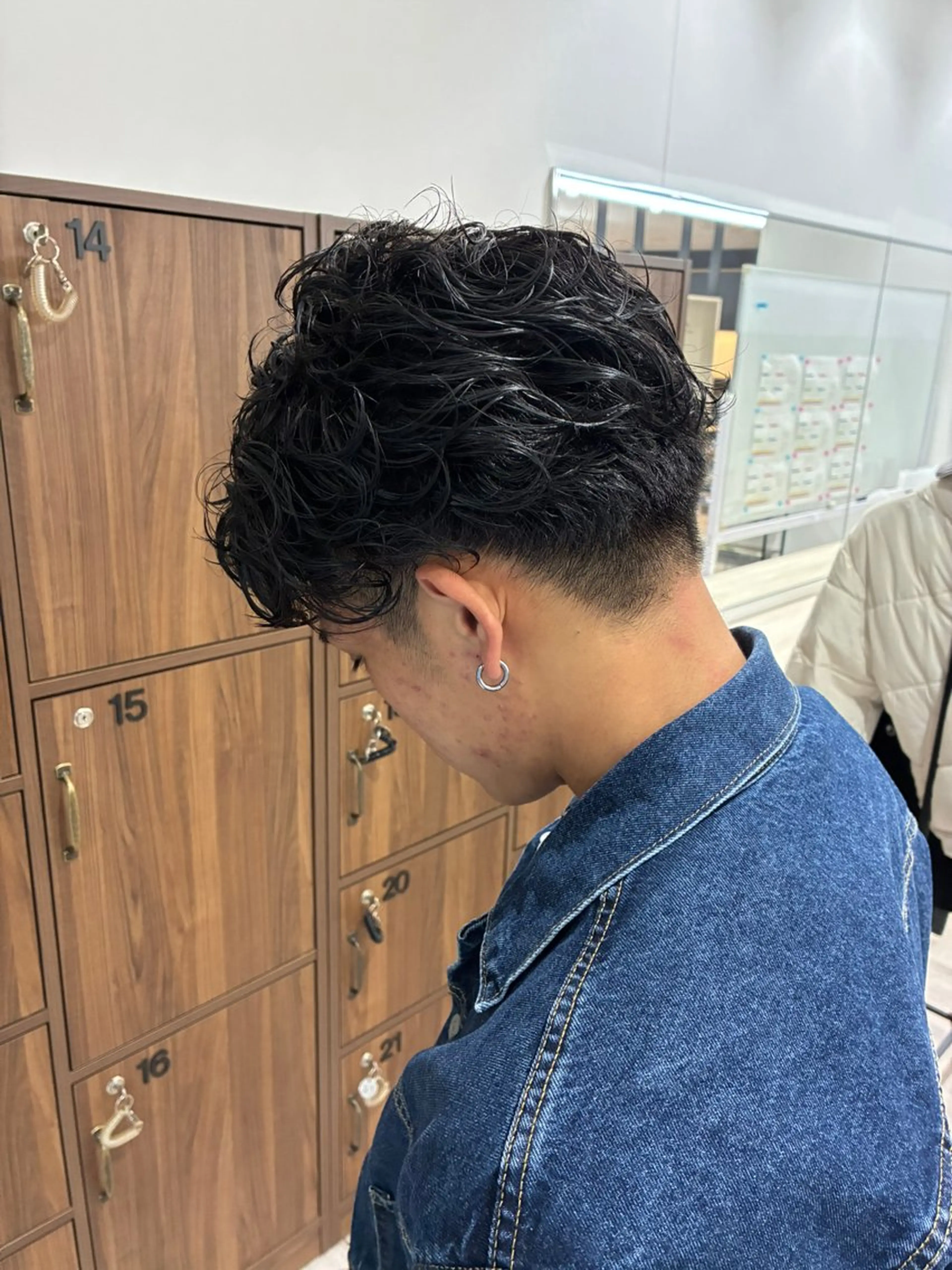 カット➕フェザーパーマの写真