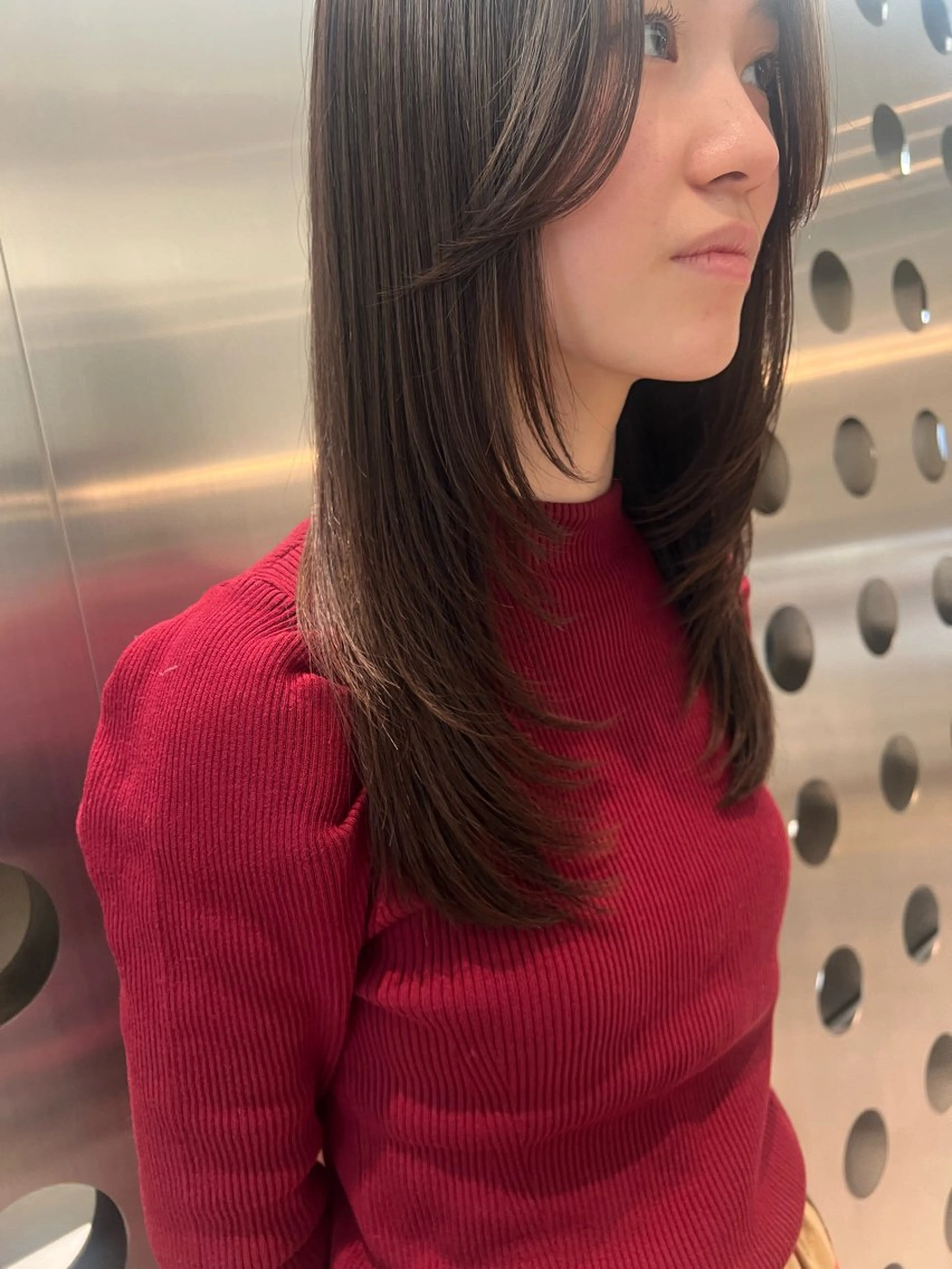 セミロング レイヤーカット カット 堀江 /木下椋麻のヘアスタイル