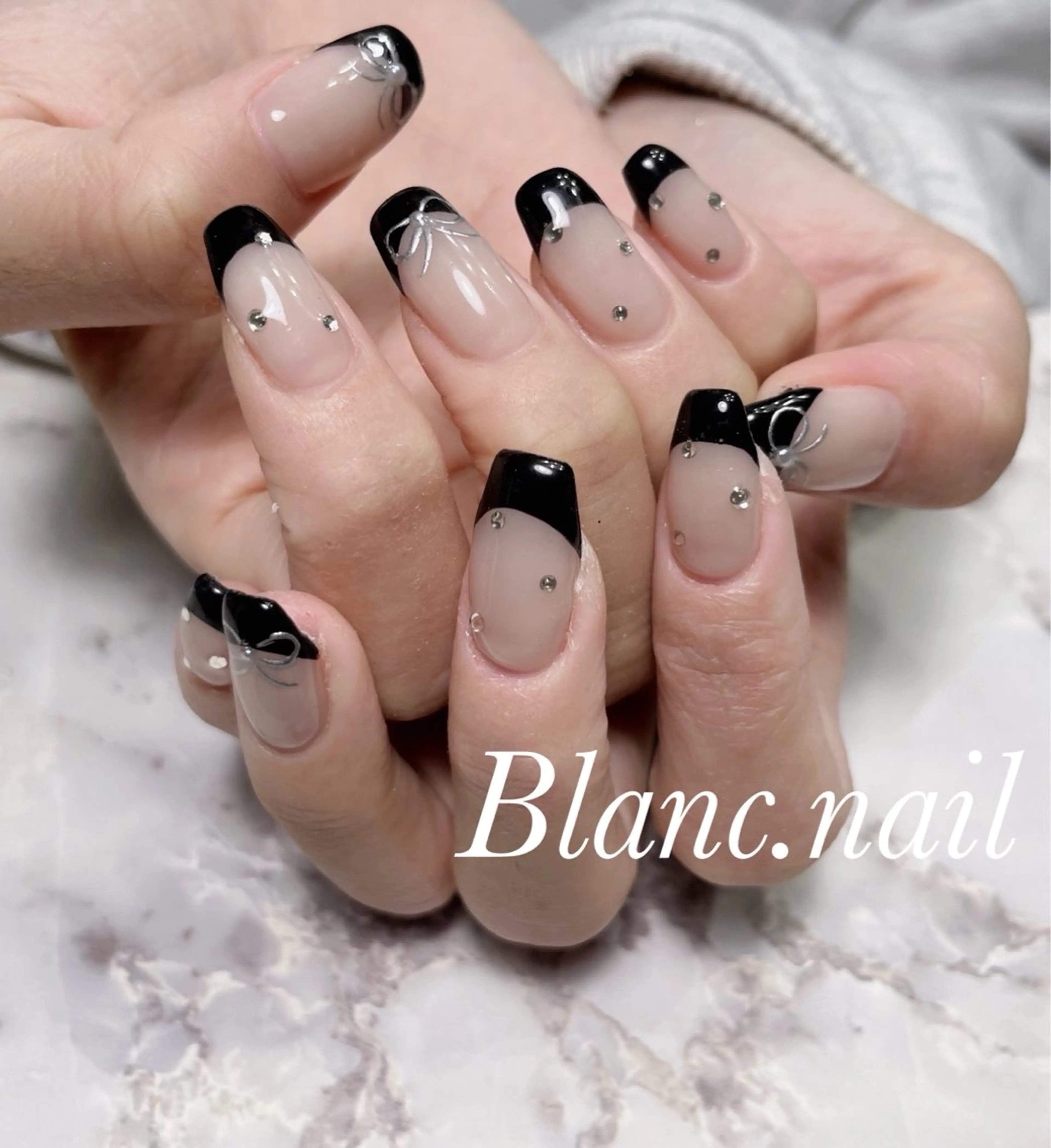ネイル フラッシュネイル フレンチネイル ジェルネイル マグネットネイル ニュアンスネイル ハンドネイル BLANCEnail所属・BLANCnail yuuのネイルデザイン