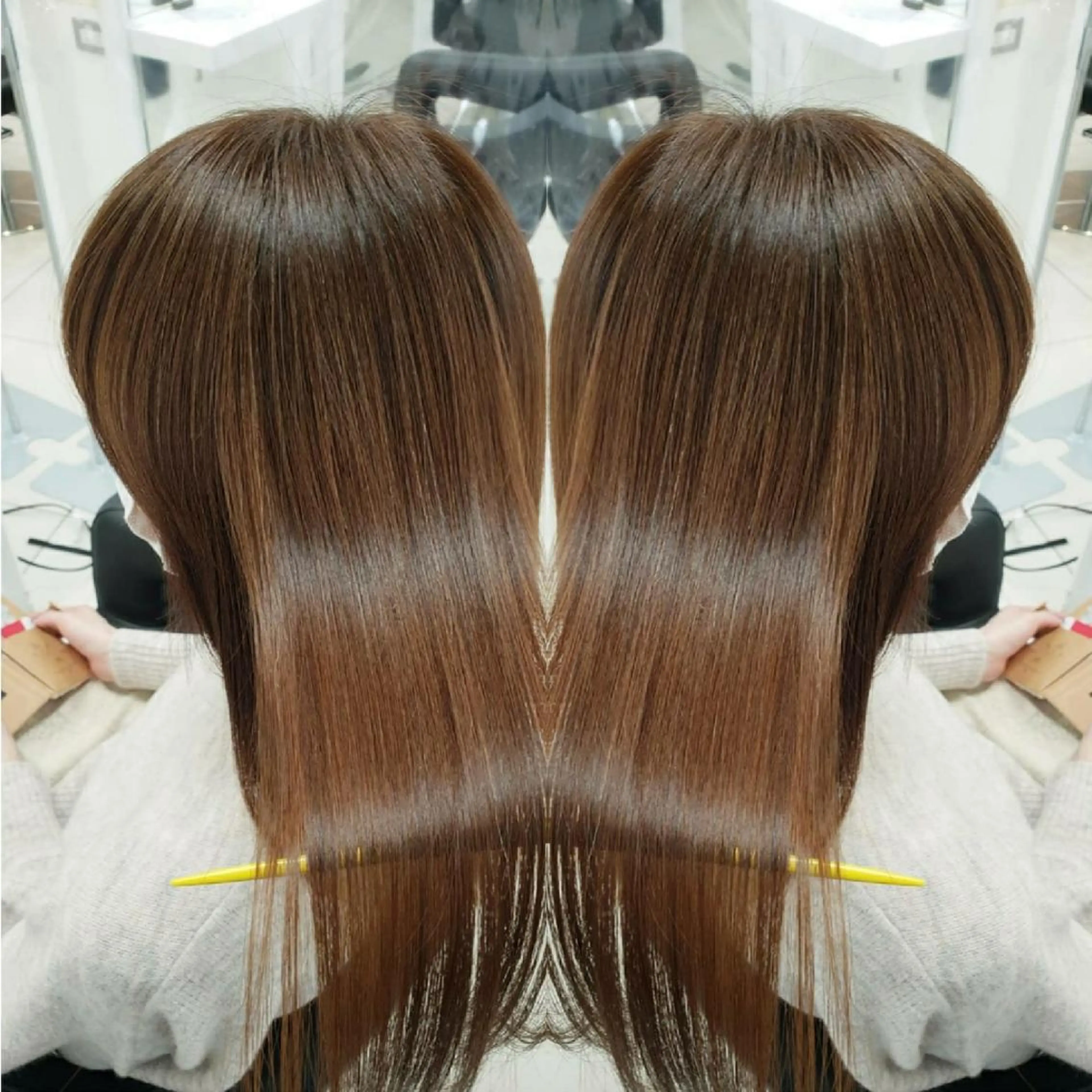 🌺🔷自然な仕上がりに🔷🌺カット❌縮毛矯正❌ケアトリートメント👀✨の写真