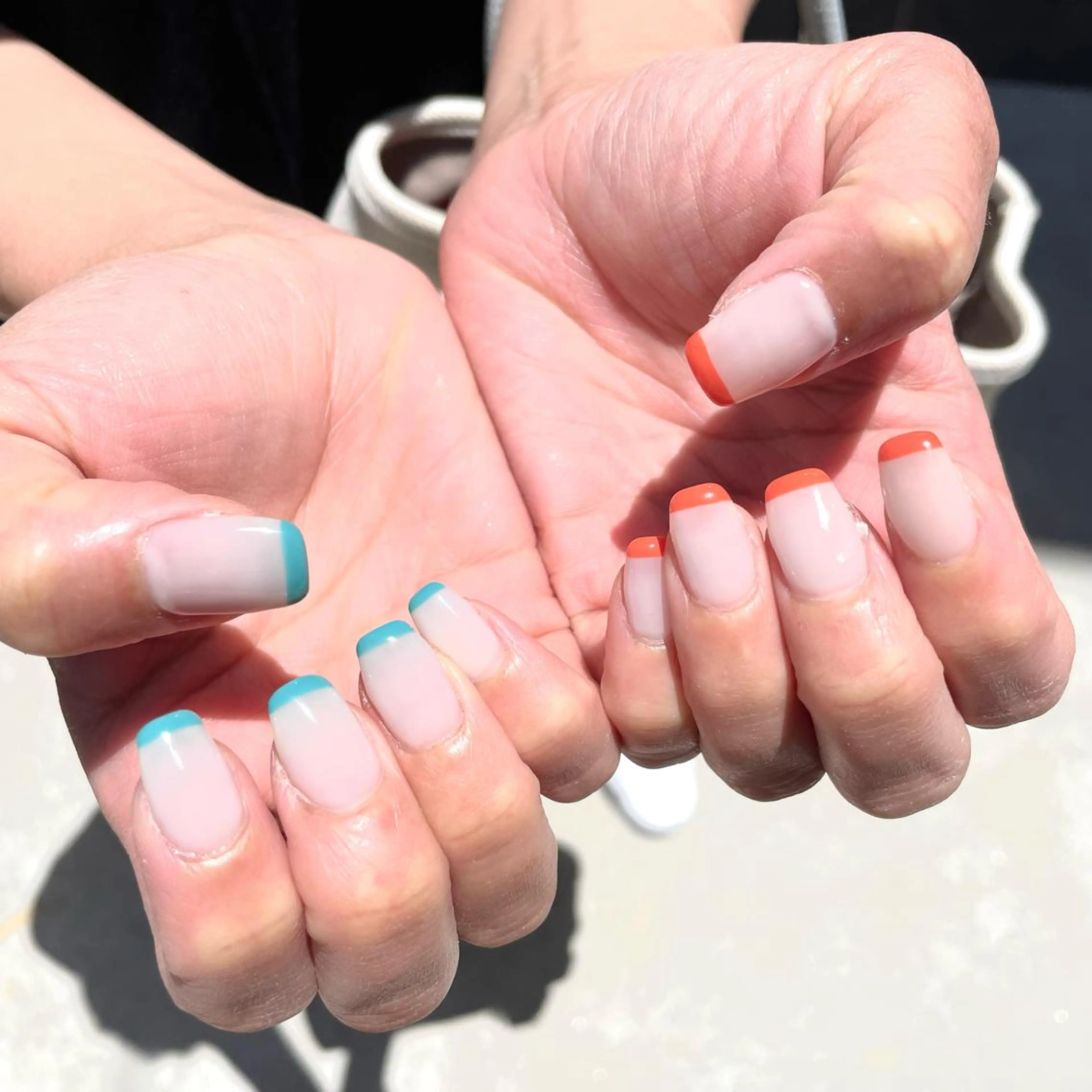 ネイル ハンドネイル Sea  nail by emaのネイルデザイン