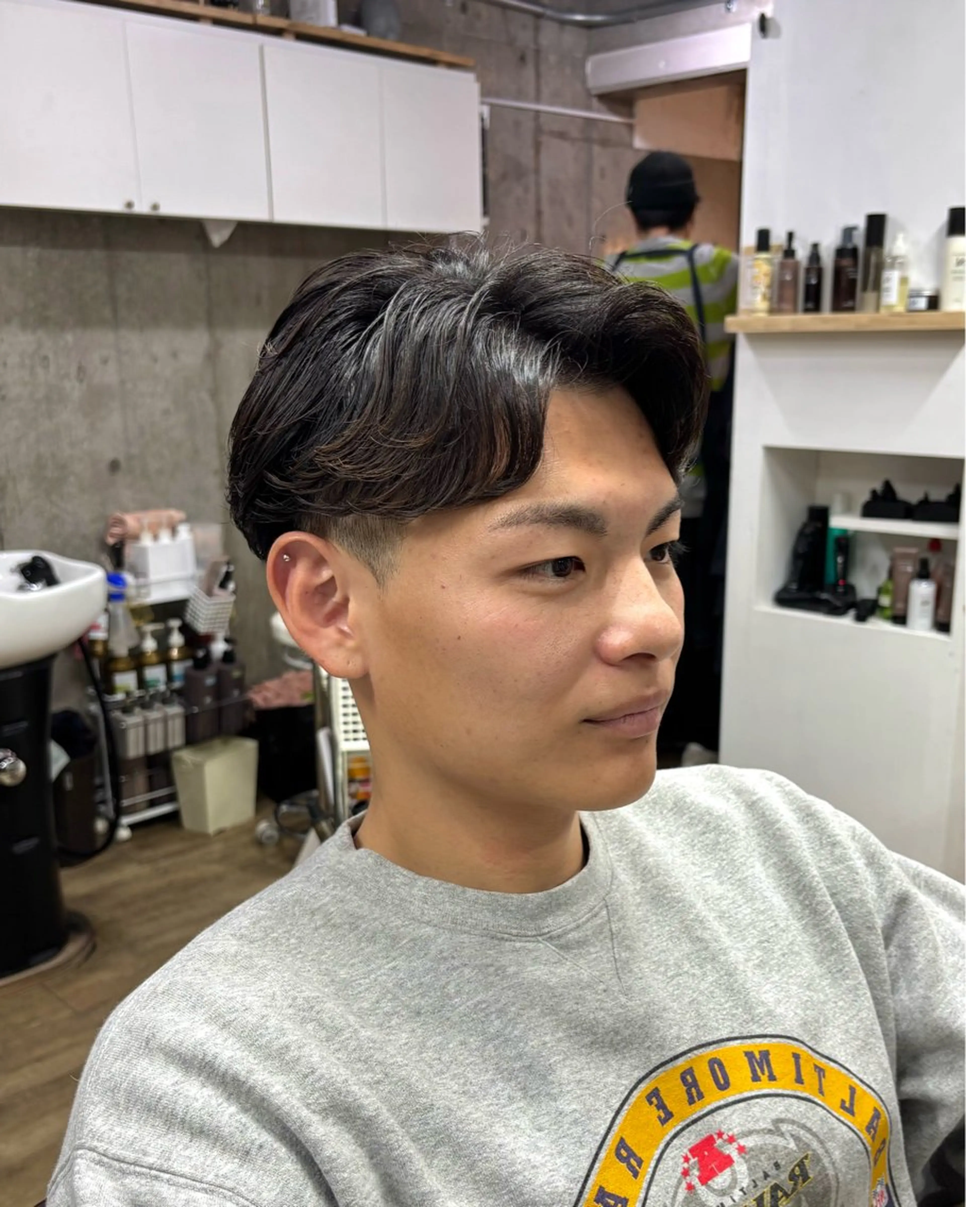 ショート パーマ メンズ メンズパーマ ニュアンスパーマ カット パーマ homme, famille raugh【オム・ファミーユ・ラグ】所属・【メンズ特化】パーマ /マッシュ/たいちのヘアスタイル