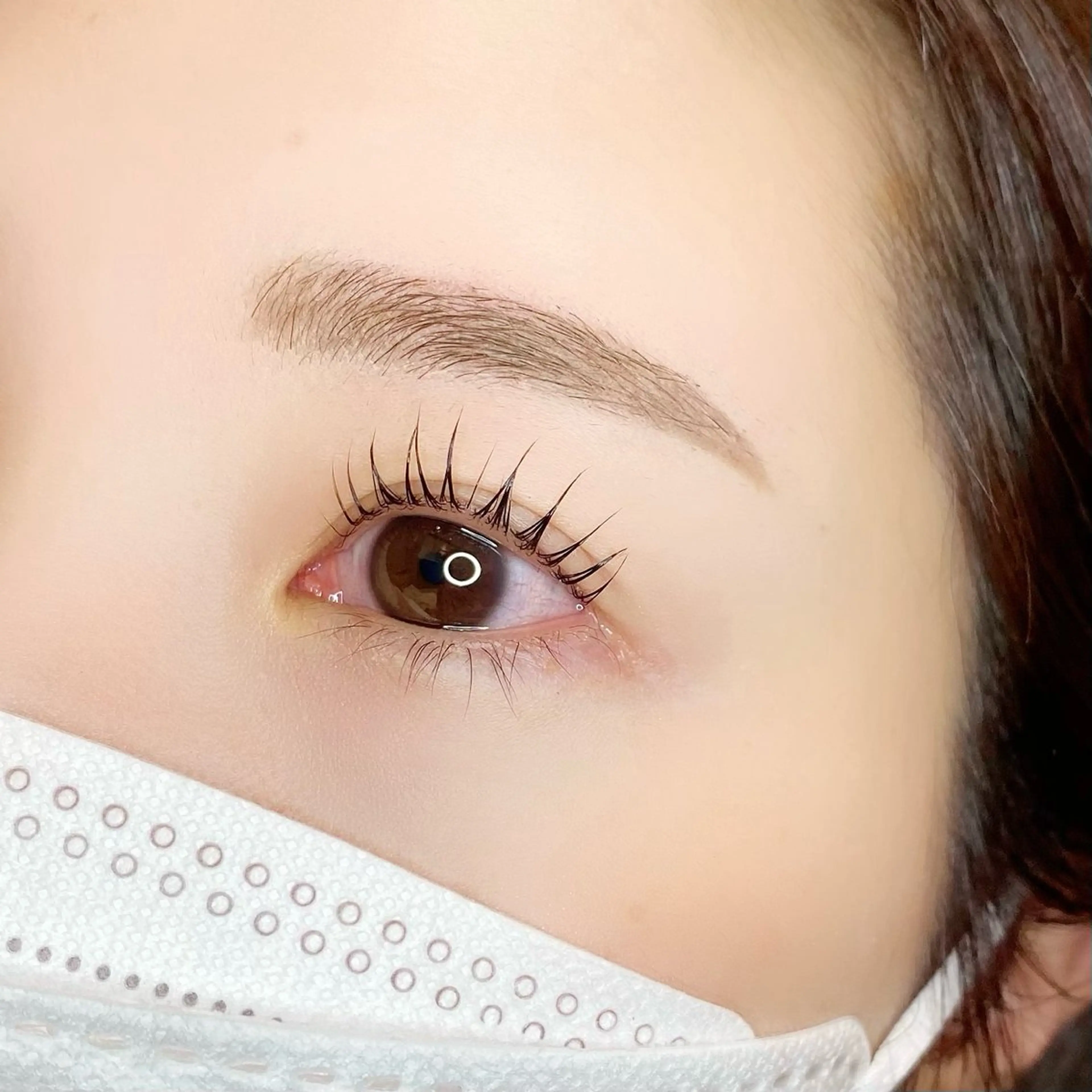 🗽まつげパーマ＋アイブロウWAX脱毛🗿🍯【初回​〜​3回目まで】の写真