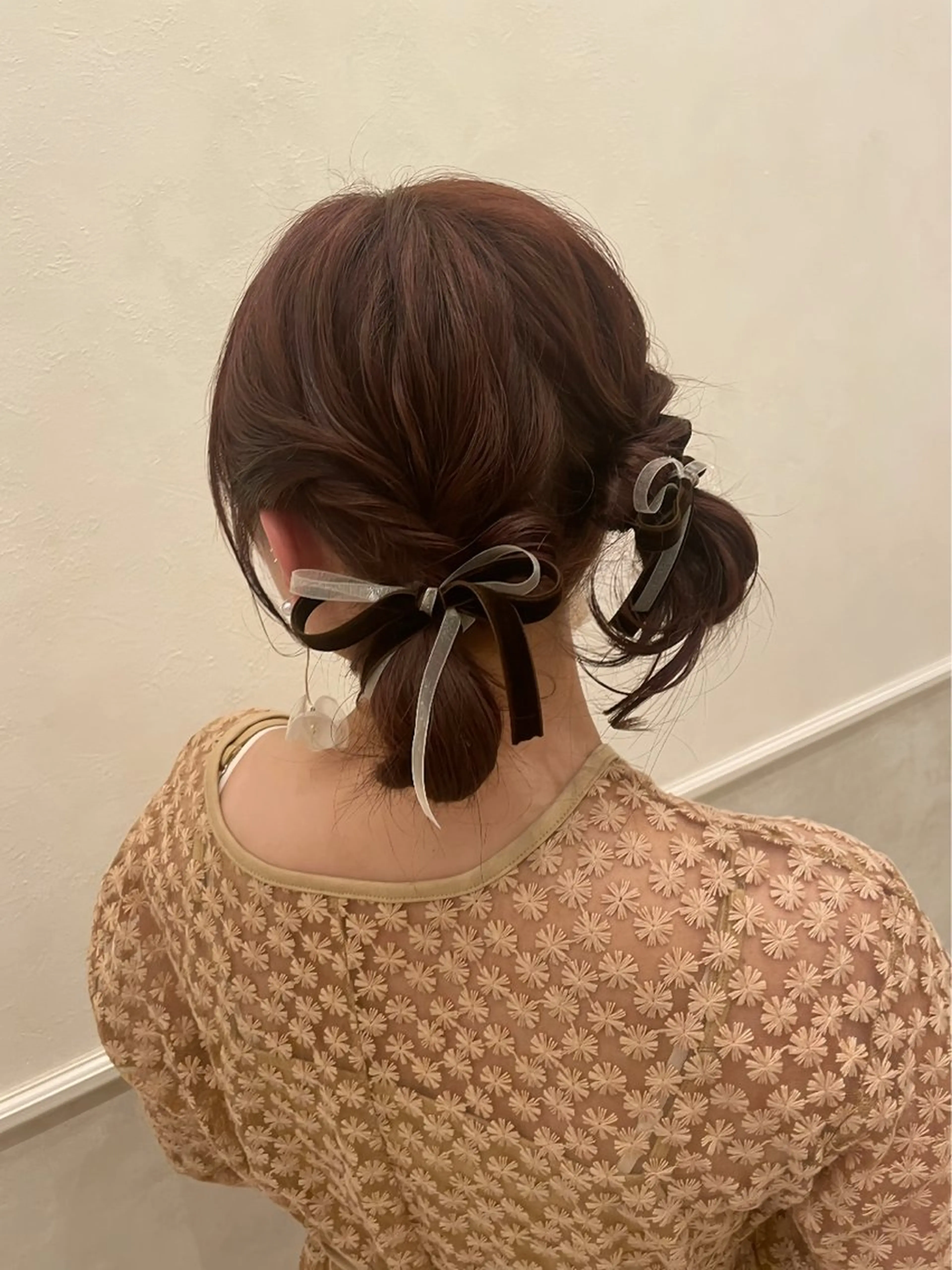 セミロング ヘアアレンジ 韓国風パーマ/ヘア セット/店長みづきのヘアスタイル