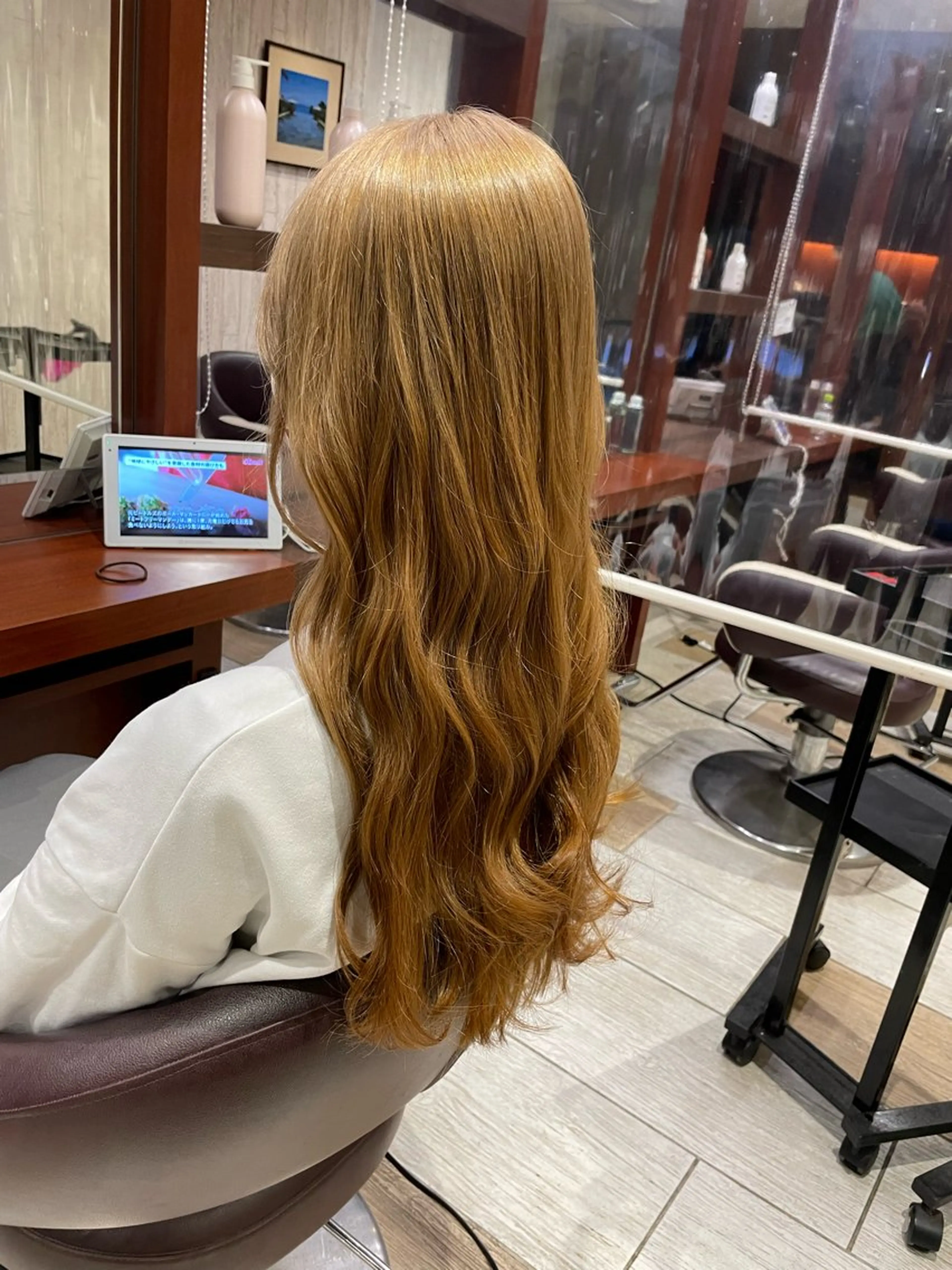 ロング カラー ベージュカラー ハイトーンカラー ハイトーンベージュ EARTH菊名店👾 ひらのすぐるのヘアスタイル