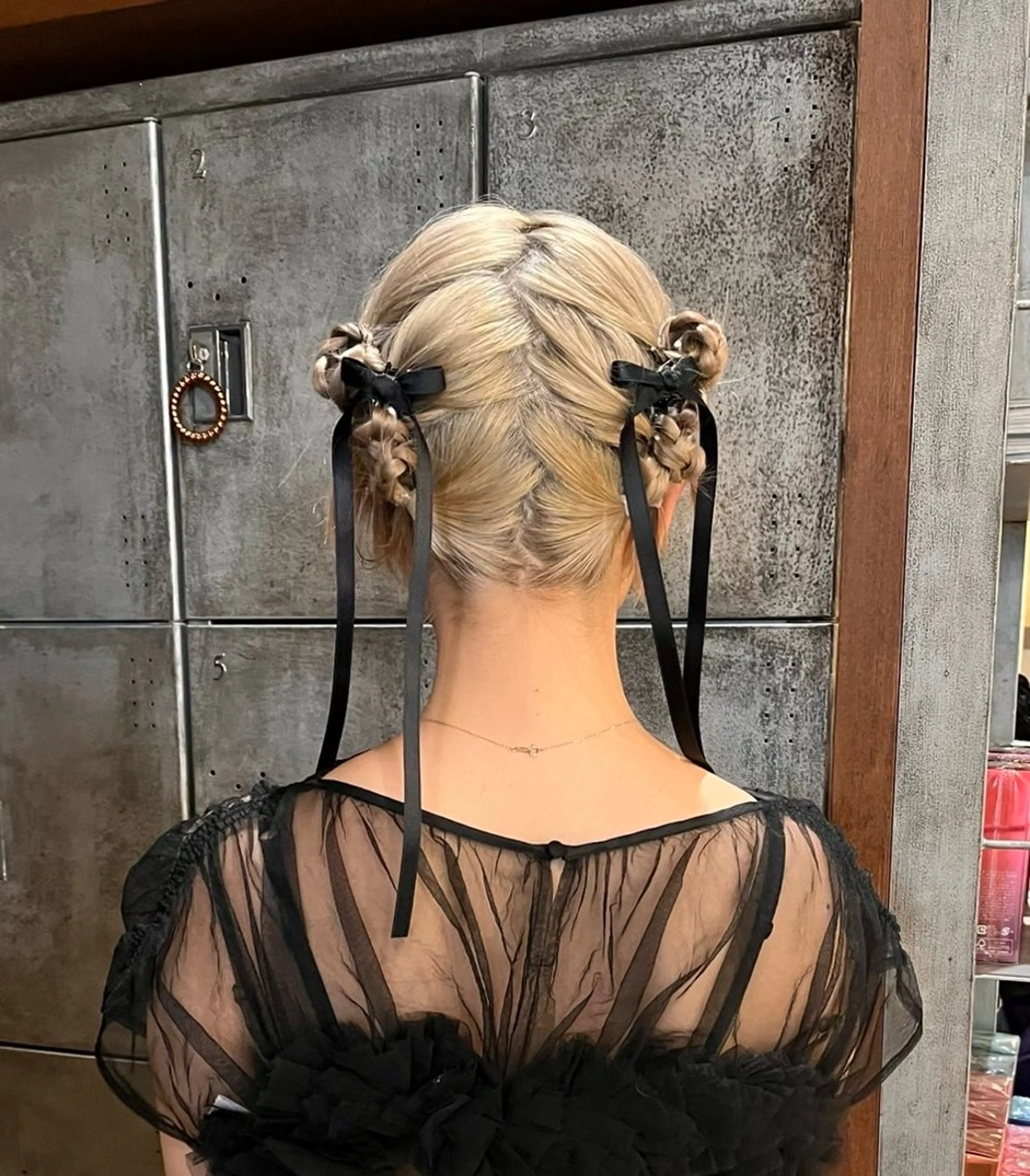 ヘアアレンジ ボブ/レイヤー/ 梅田/天野川奈緒のヘアスタイル