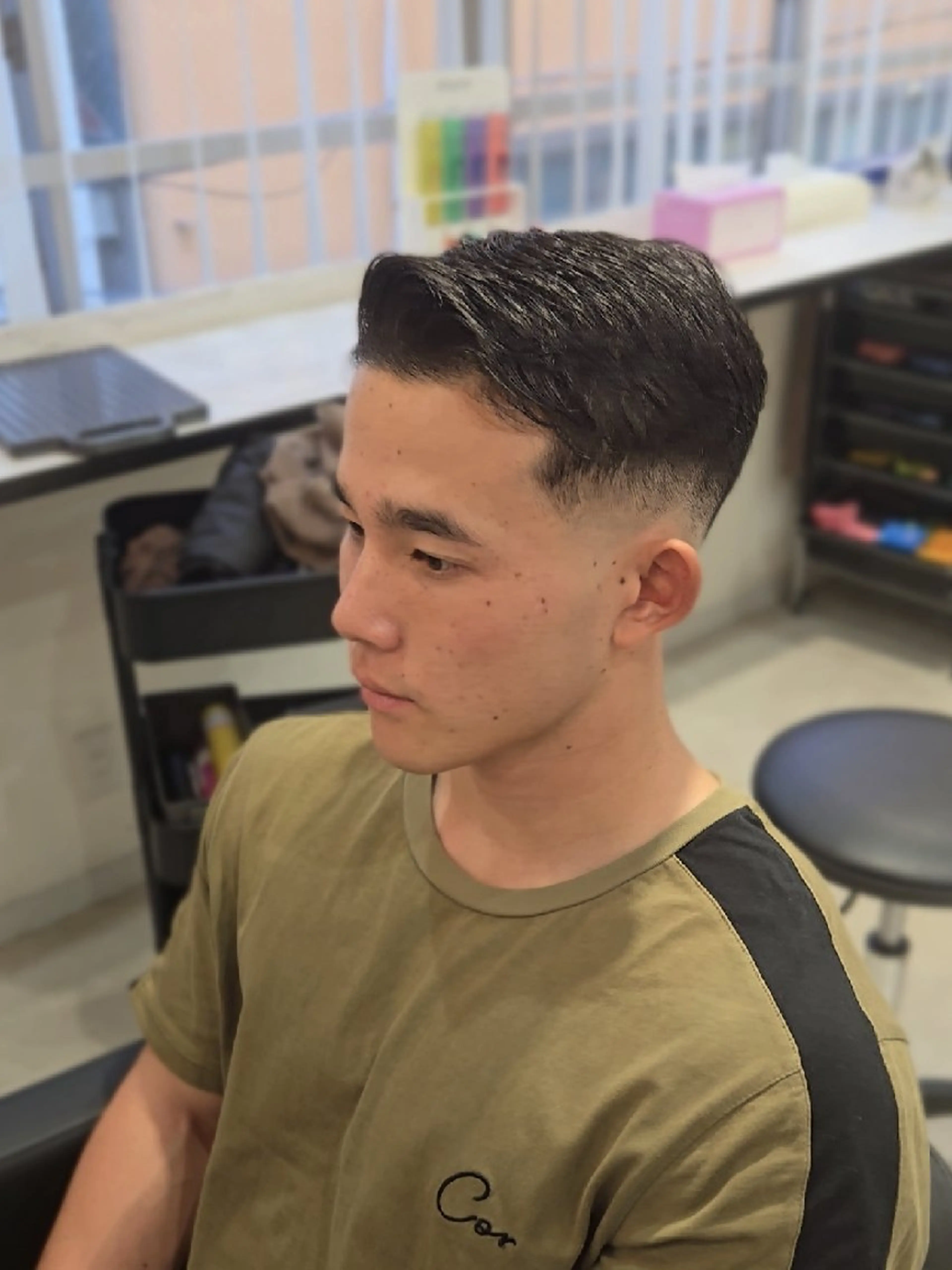 メンズ ショート フェードカット カット ヘアセット Lapis 名古屋駅前店所属・LEN名古屋/パーマ 海外ヘア/メンズ特化のヘアスタイル