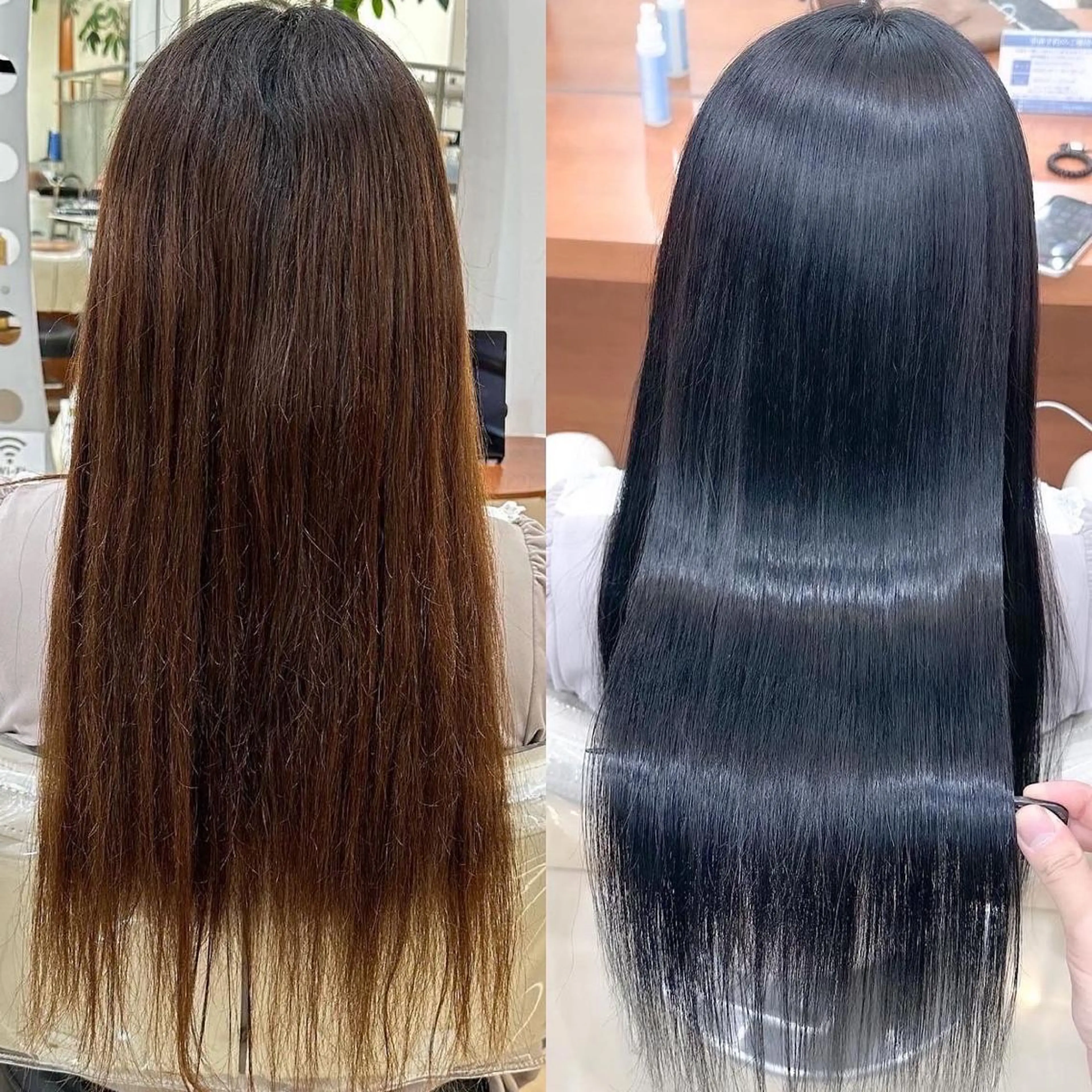 ロング カラー パーマ カット ヘアカラー 縮毛矯正 トリートメント 縮毛矯正/髪質改善 /韓国風　山川春輝のヘアスタイル