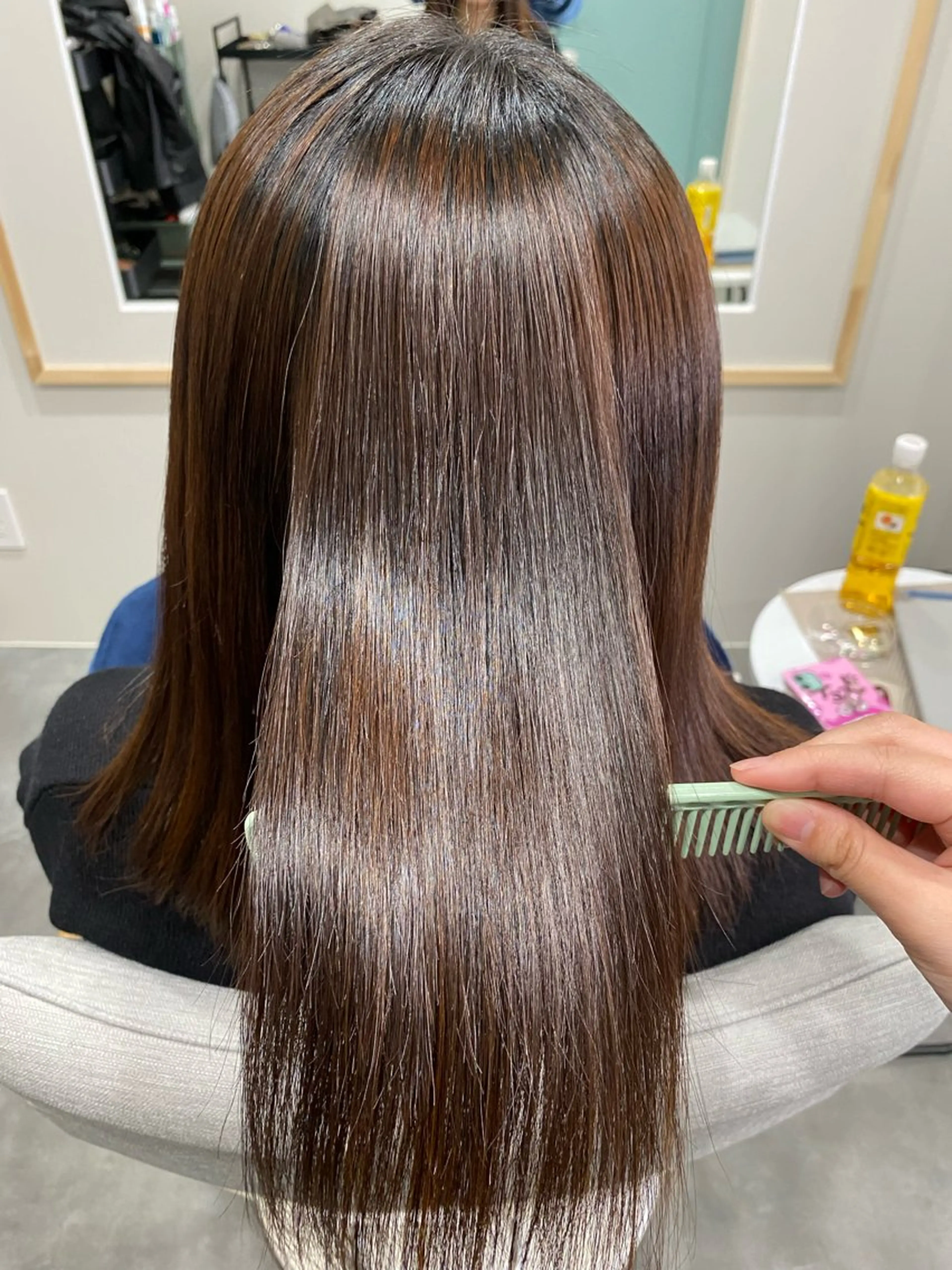 ミディアム 髪質改善 【coco.】hair所属・カジカワサキ/髪質 改善/クロスパーマのヘアスタイル