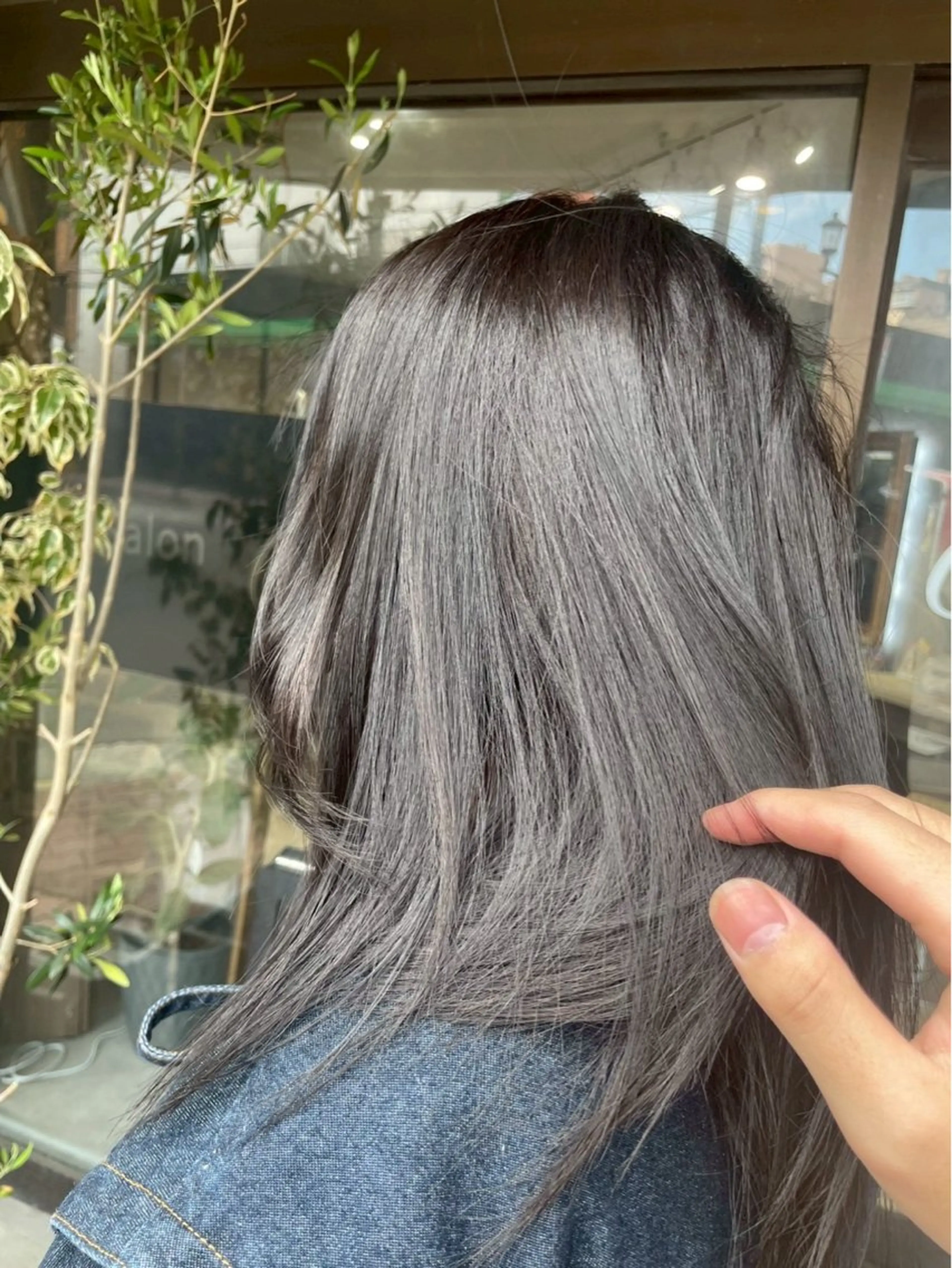 セミロング カラー グレージュ ヘアカラー Hare salon Alion　Jinのヘアスタイル