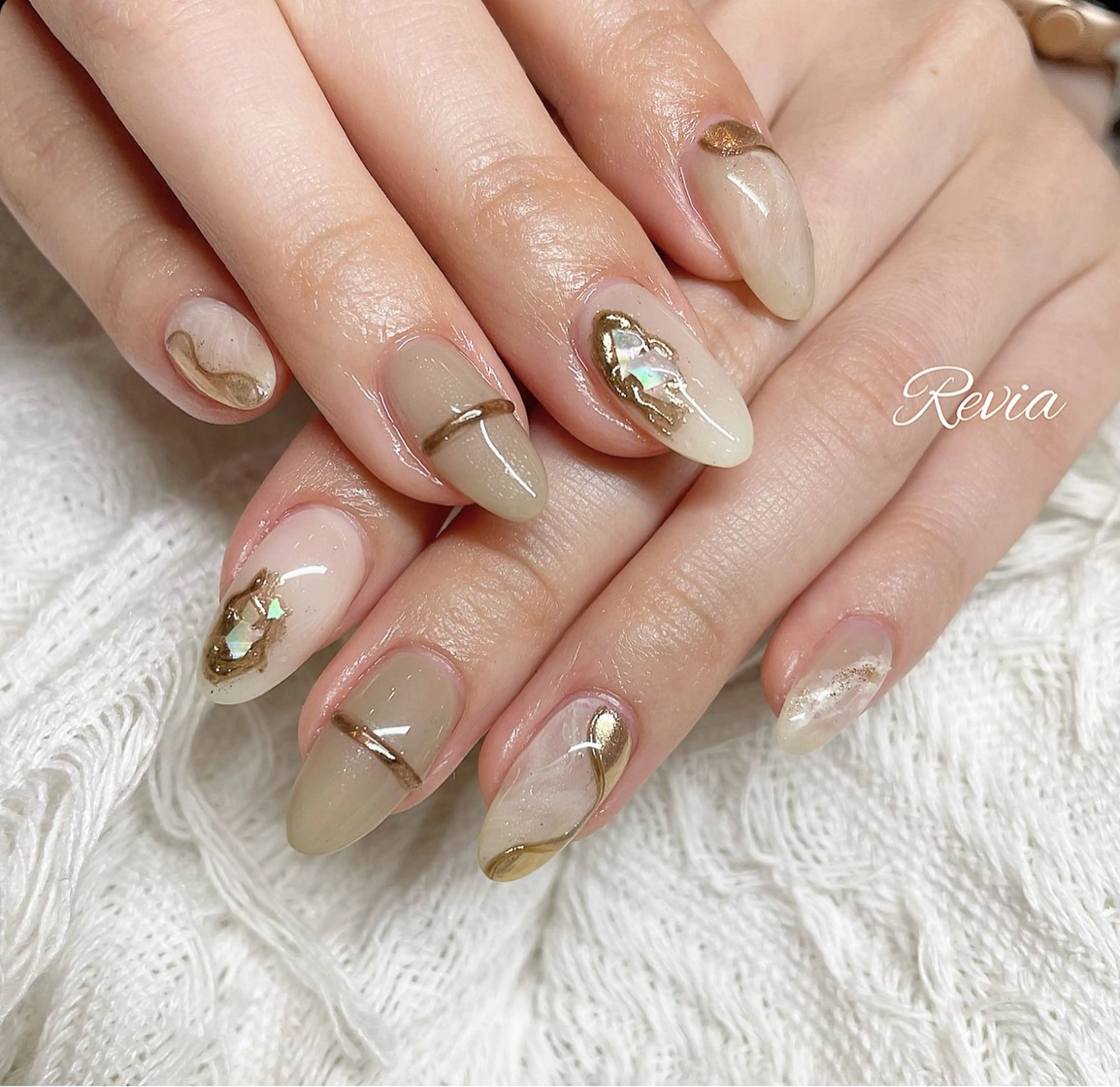 ネイル ハンドネイル revia所属・ERI Nailistのネイルデザイン