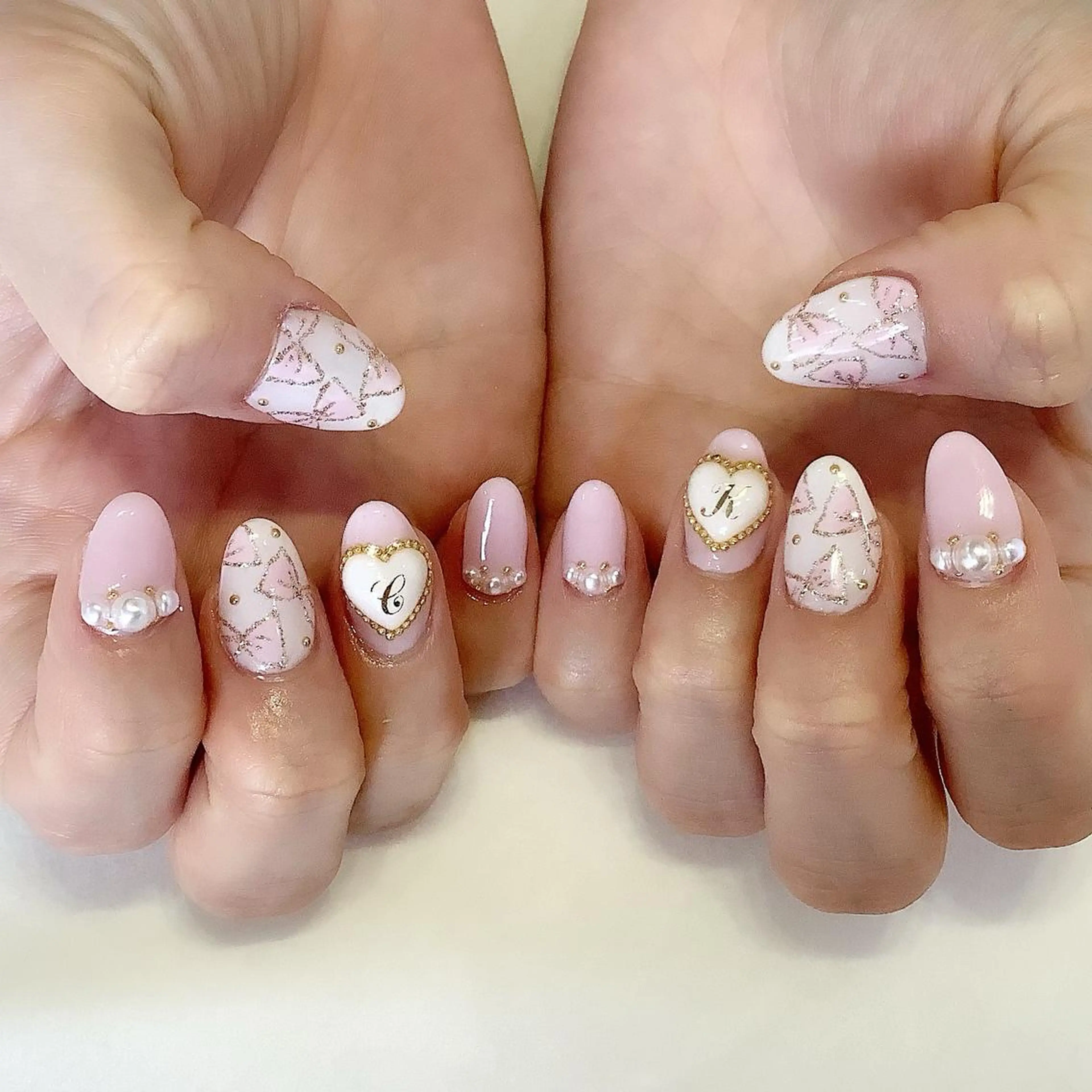 ネイル ハンドネイル 💎🐰 saki. m 🐰💎のネイルデザイン