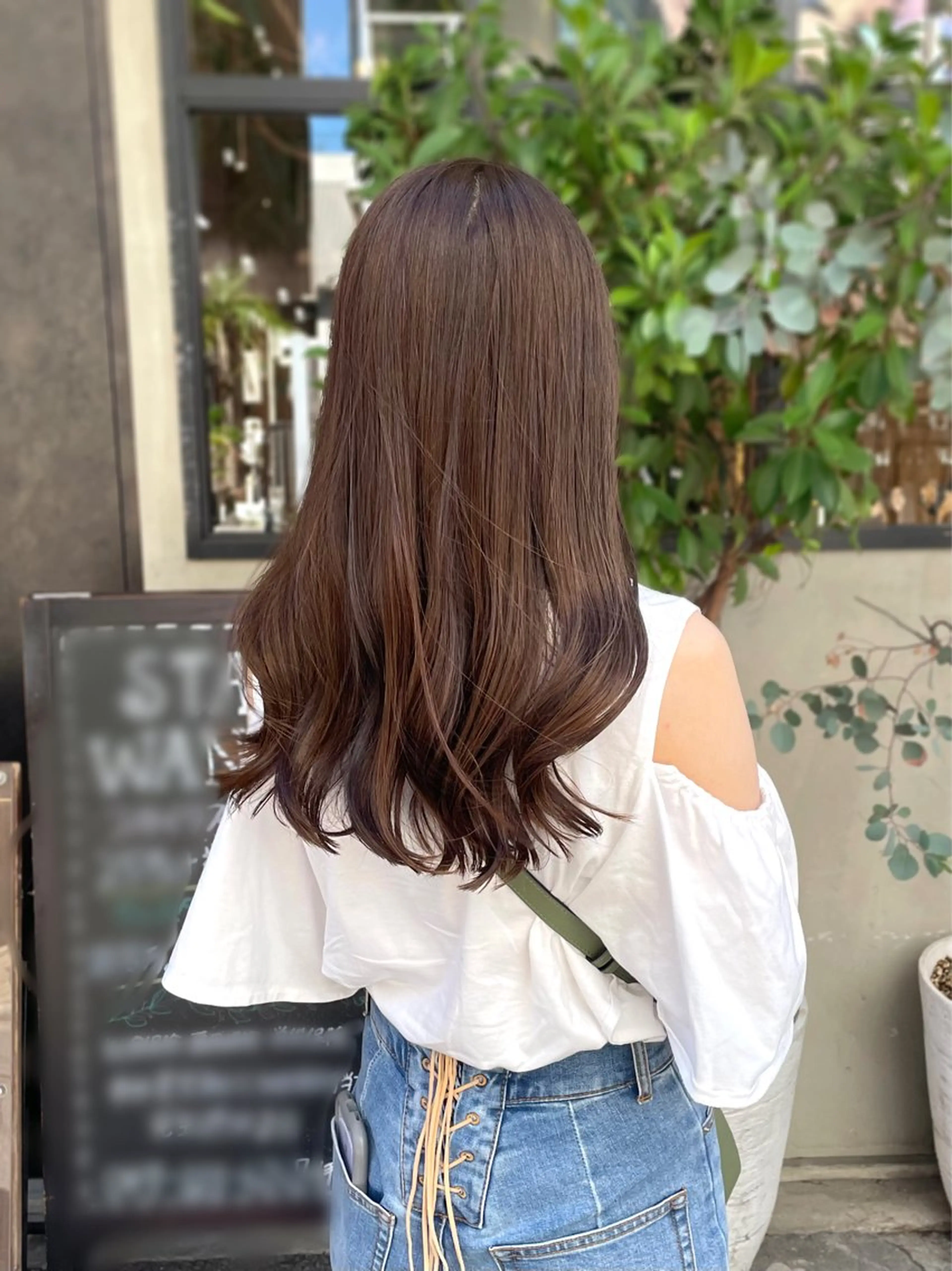 カラー ブラウンカラー ヘアカラー トリートメント ヘアセット 竹内 春奈のヘアスタイル