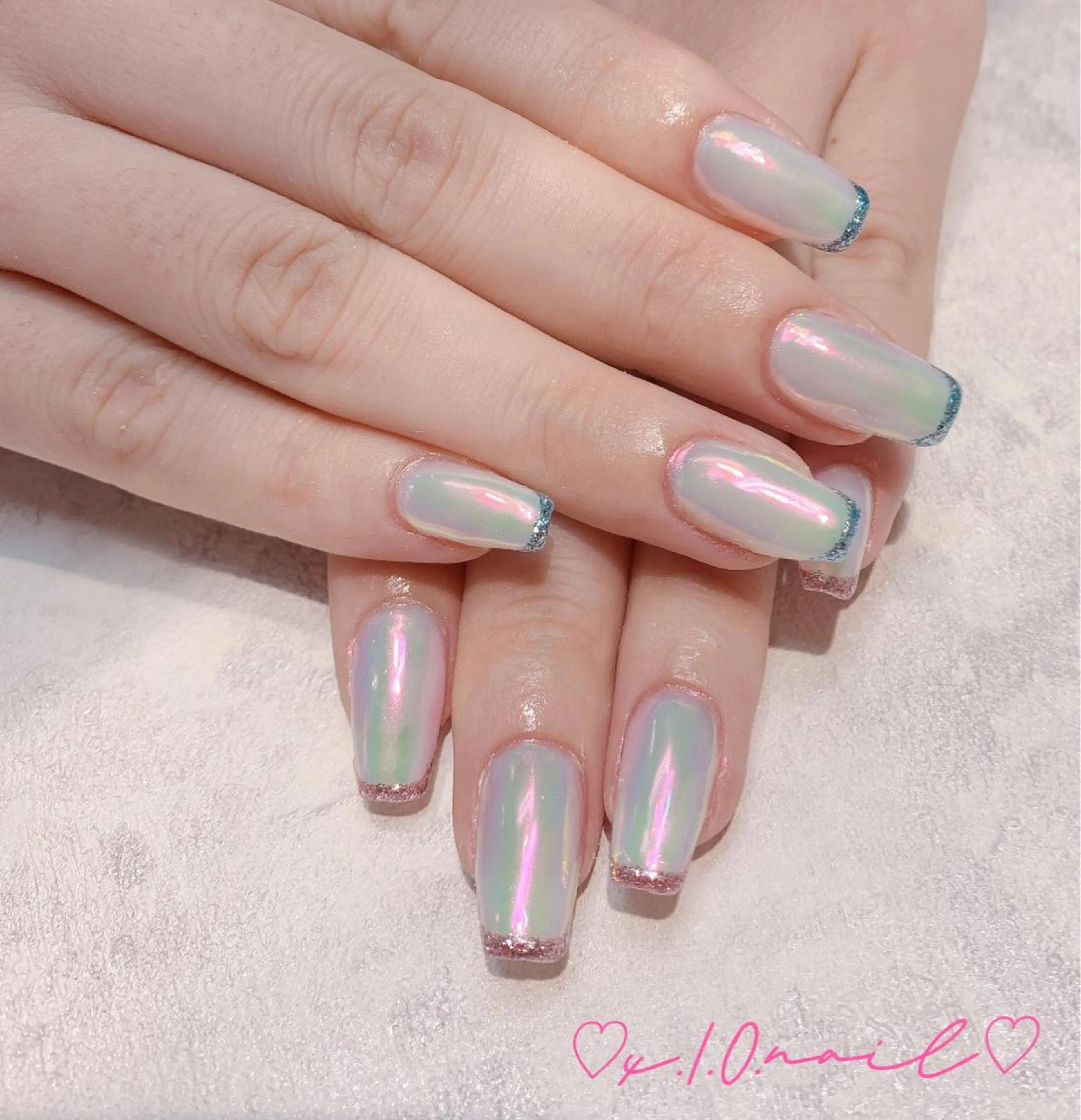 ネイル アニマル柄 アートネイル ニュアンスネイル ネイルチップ ハンドネイル x.1.0.nail ♡Cのネイルデザイン