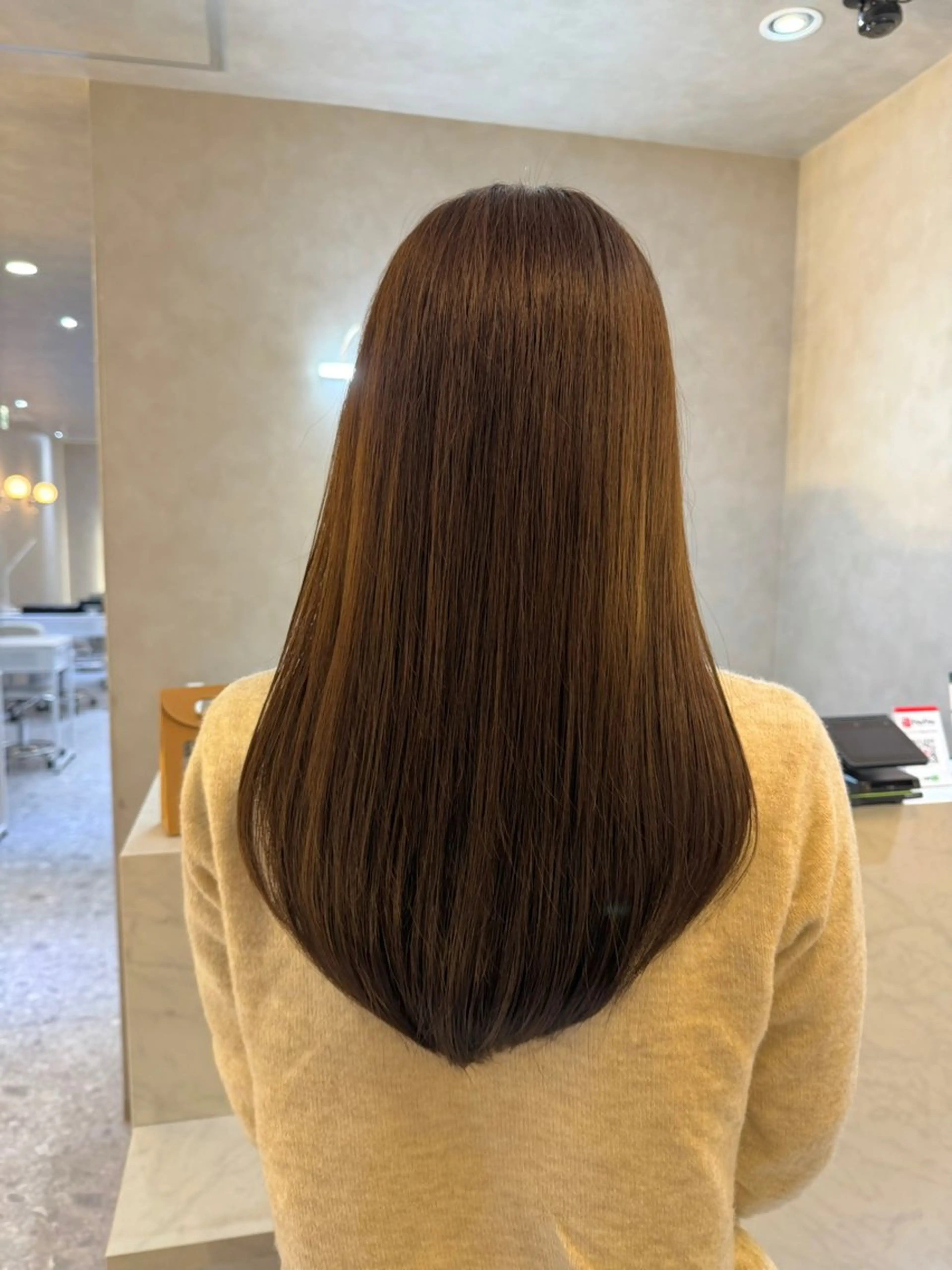 セミロング カラー カット ヘアカラー トリートメント 🎀髪質改善/艶髪/ 艶カラー🎀浅田涼風のヘアスタイル