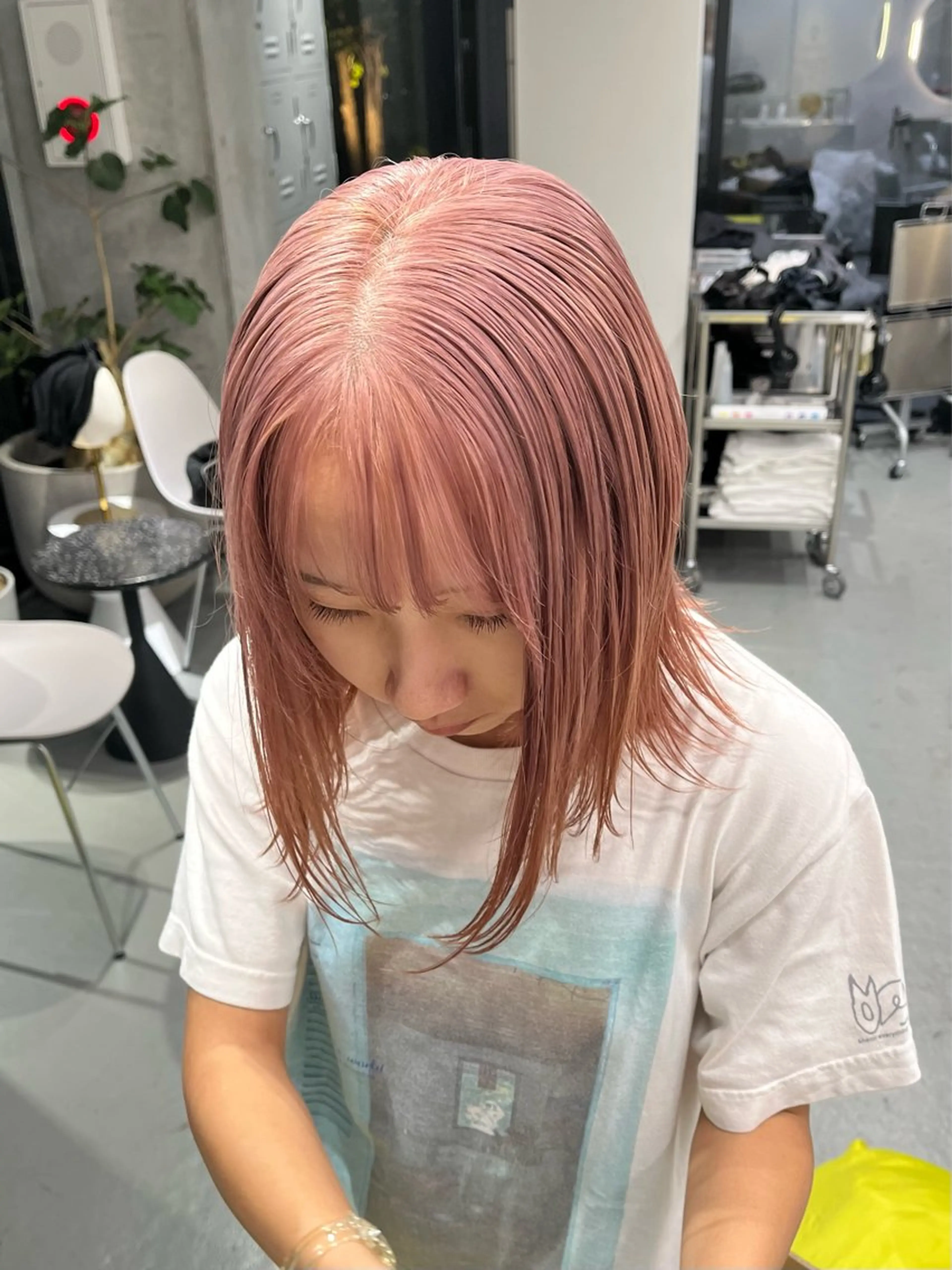 カラー 艶ブリーチ/表参道 ハイトーン /実乃梨のヘアスタイル