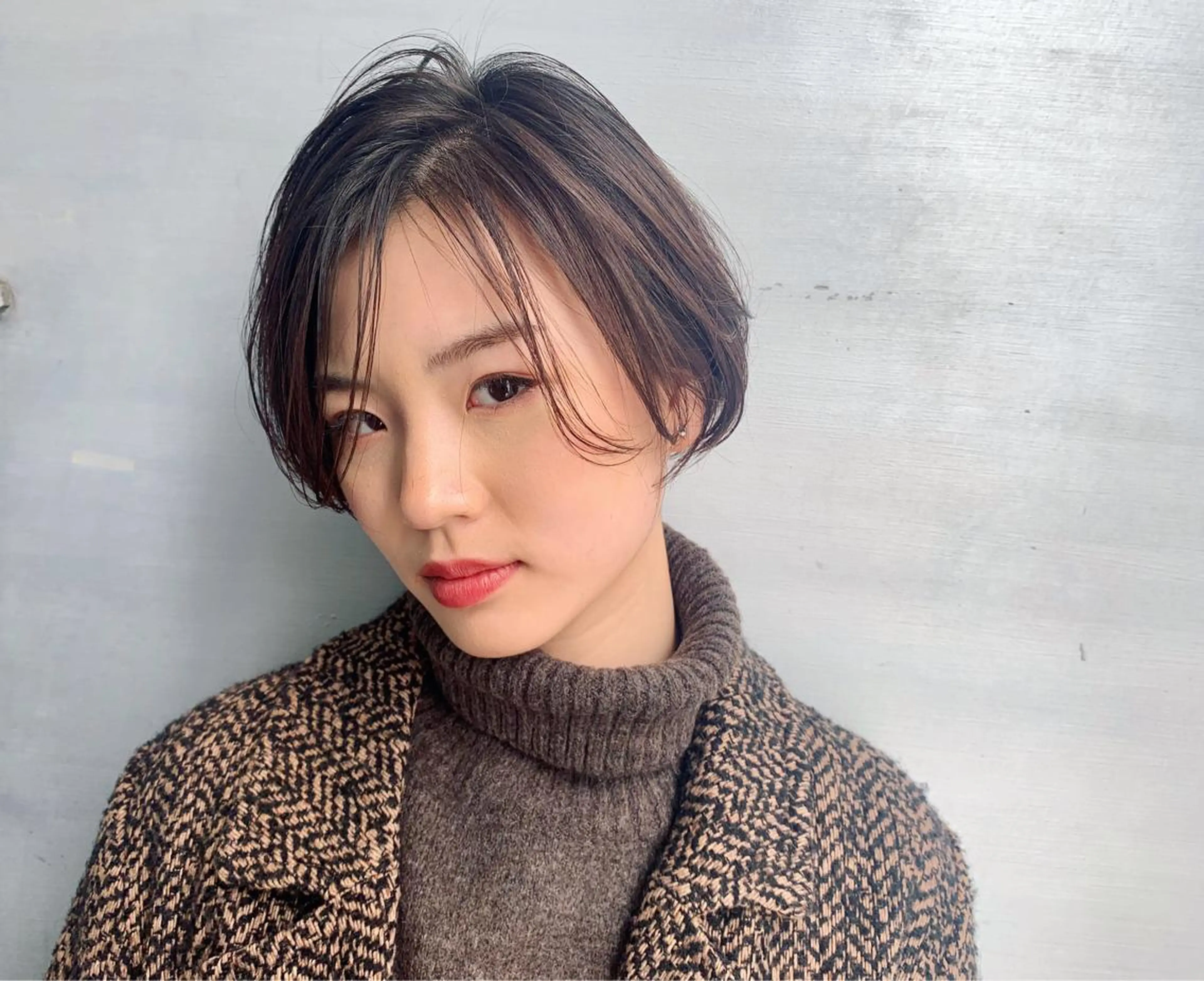 ショート ショートボブ ボブ ショートヘア カット ヘアセット 宮永 智香のヘアスタイル