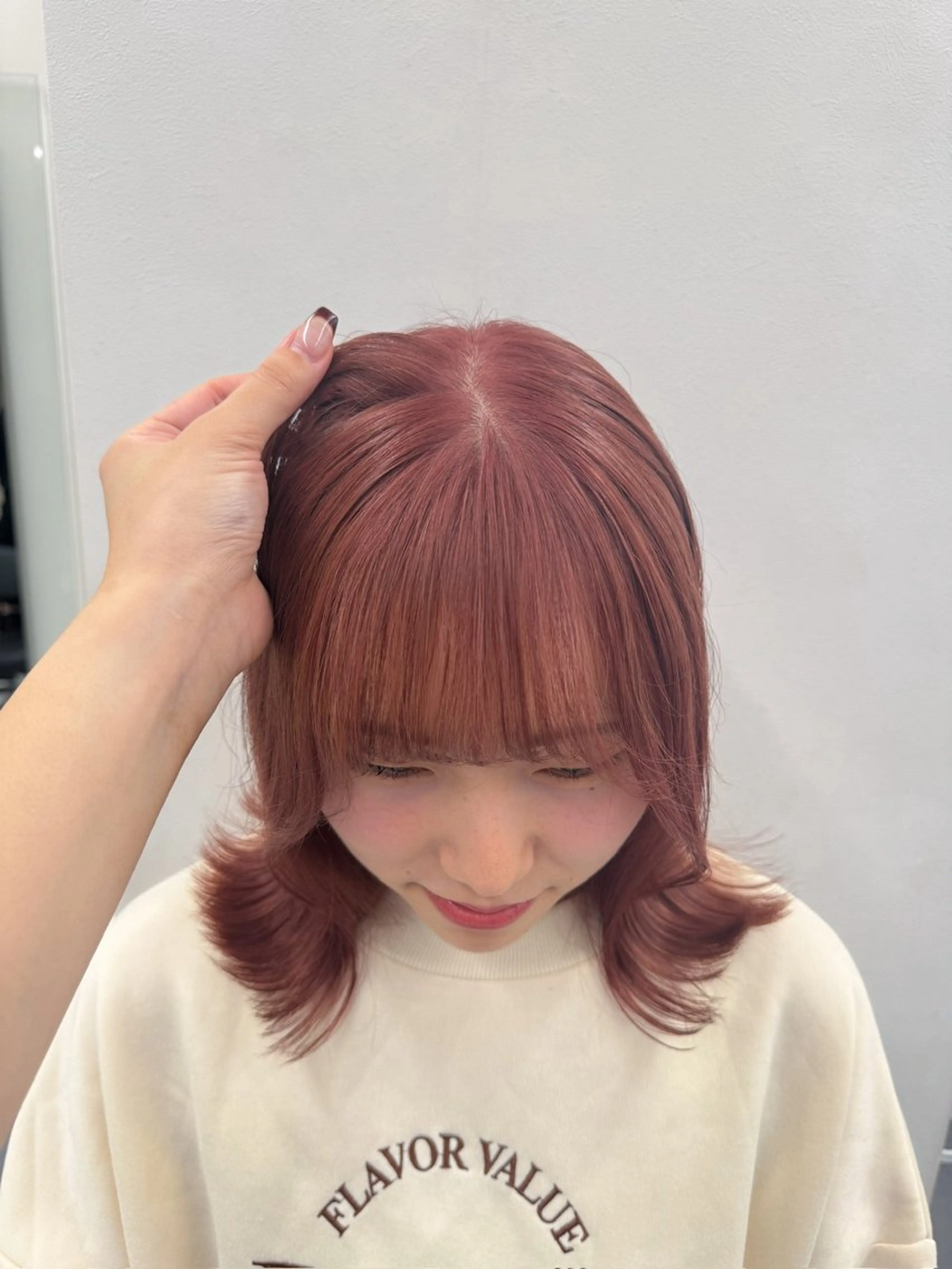 ミディアム カラー ヘアアレンジ Over hair_ misakiのヘアスタイル