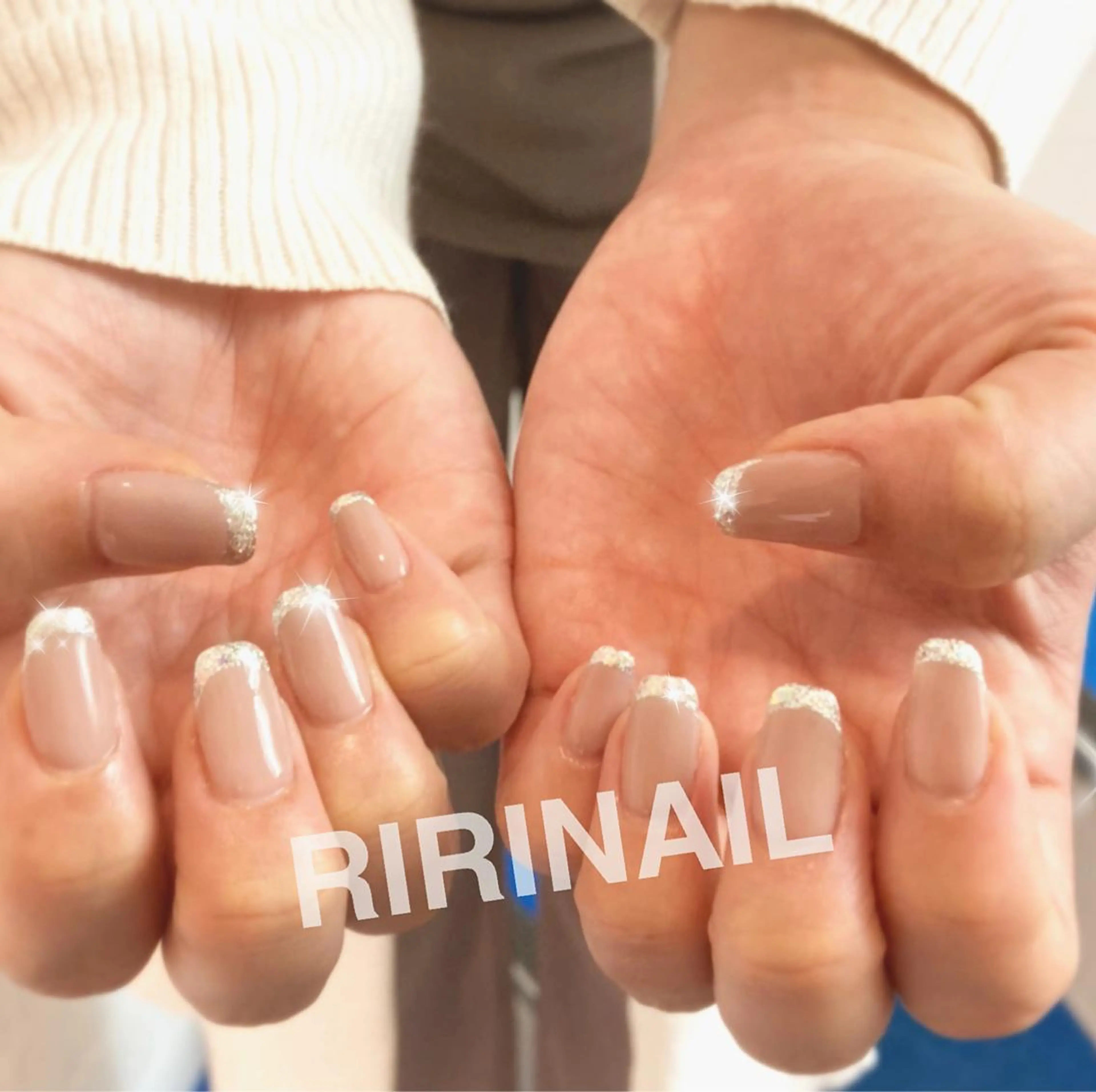 ネイル フレンチネイル ガラスフレンチ オフィスネイル RIRI NAIL♡のネイルデザイン