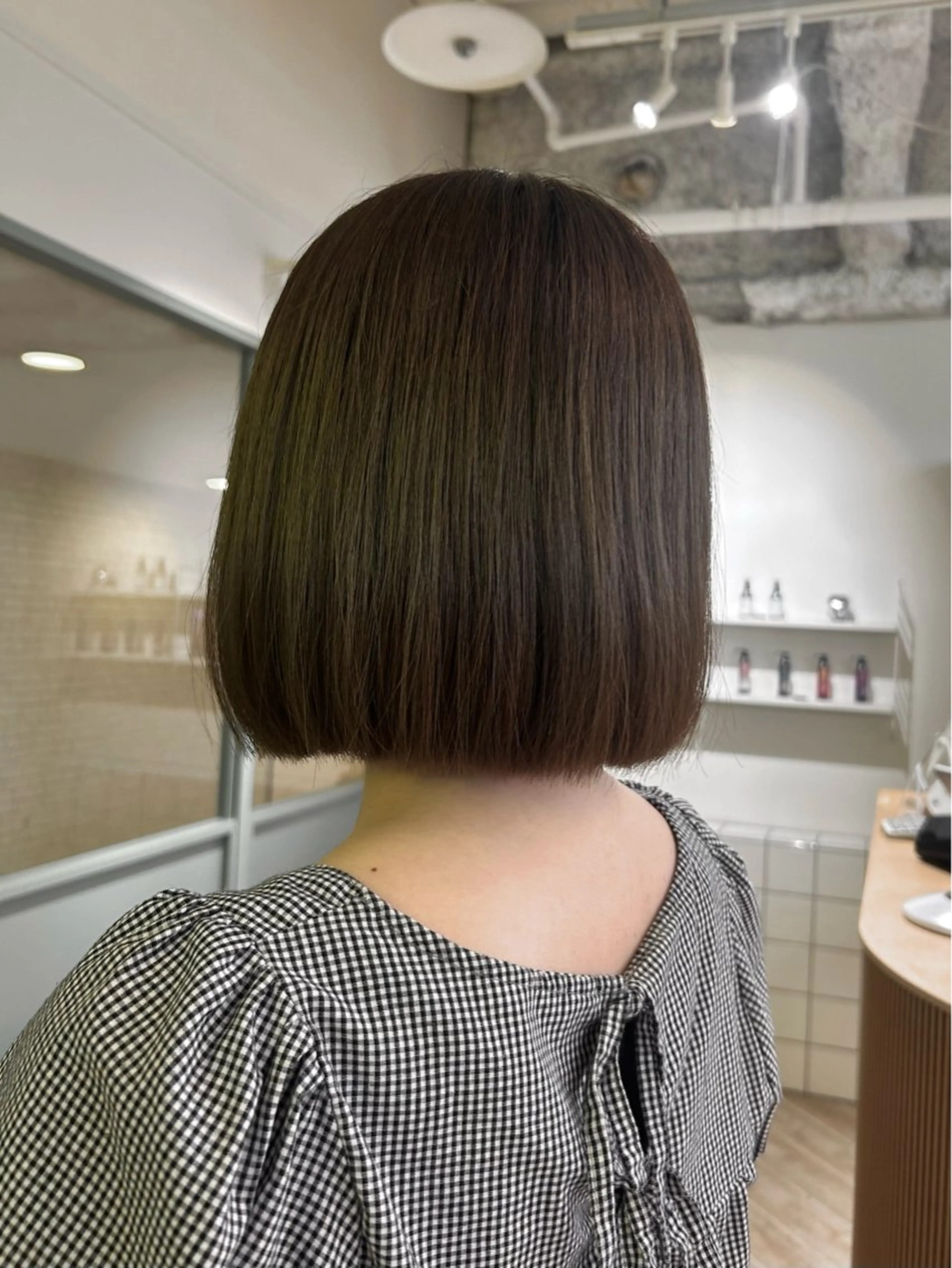 カラー ヘアカラー トリートメント ベージュ/ダブルカラ ー/新潟駅/青柳萌果のヘアスタイル