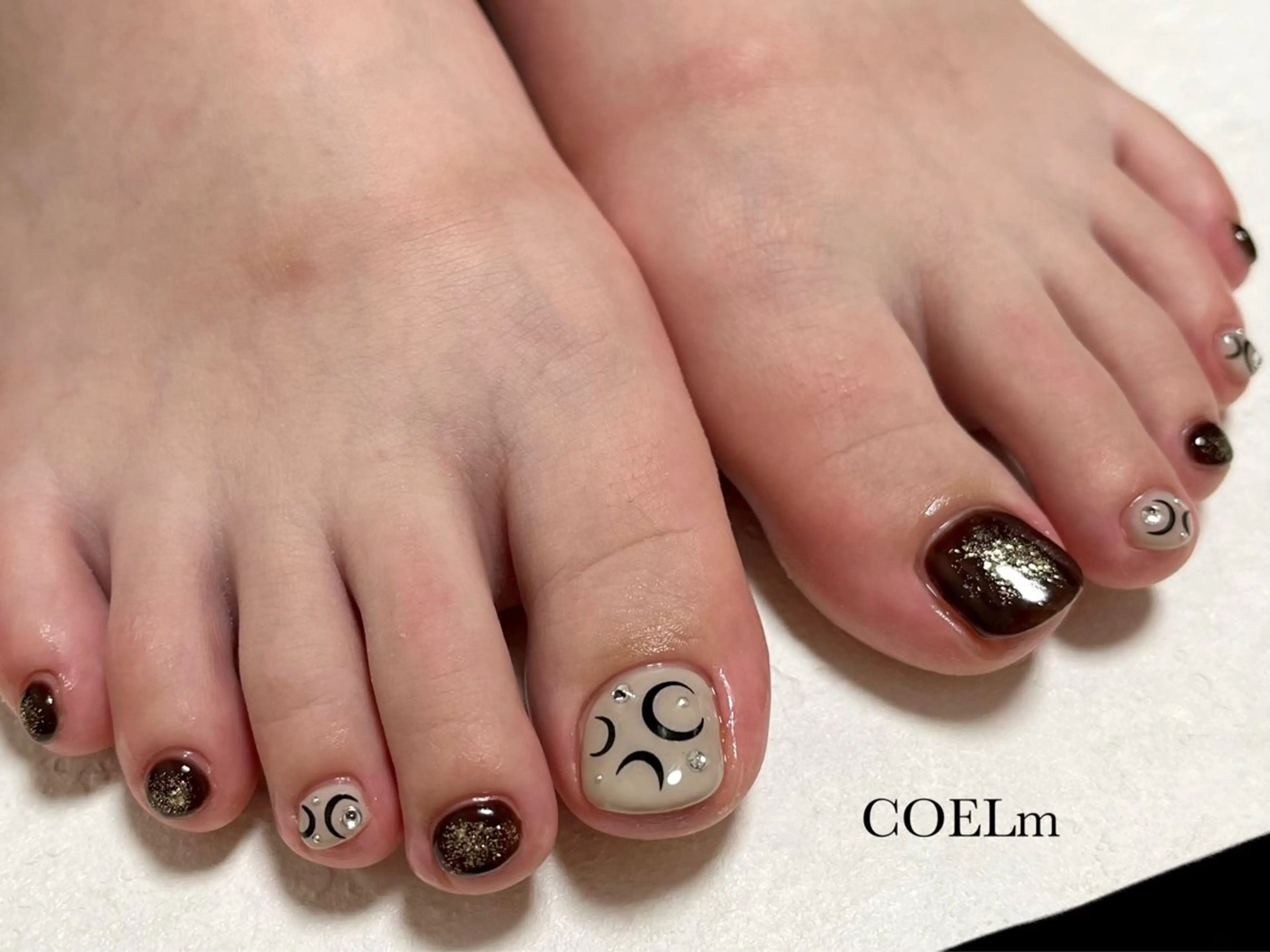 ネイル フットネイル COELm所属・COELm🌙 /ネイル着付けのネイルデザイン