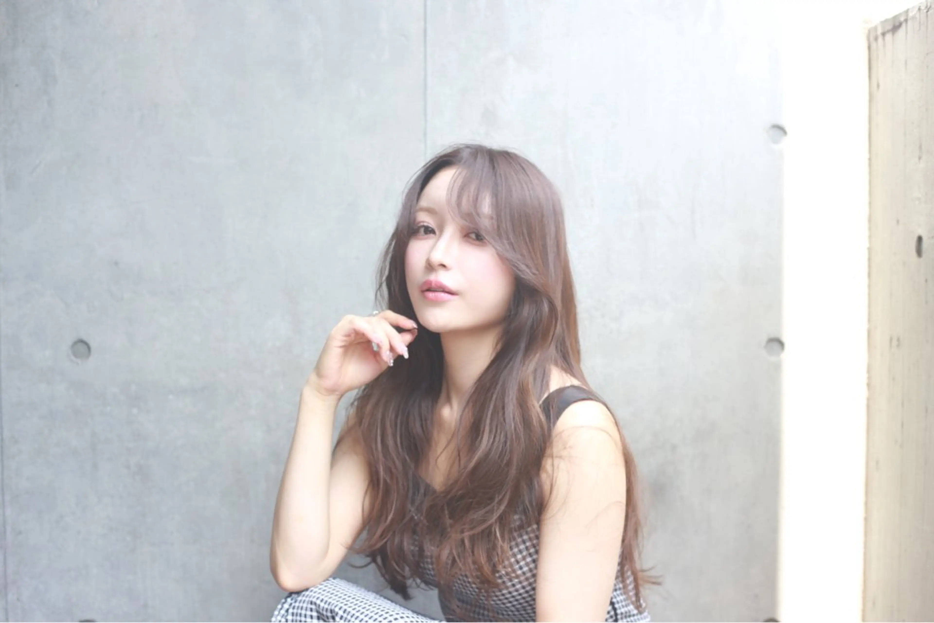 前髪カット+透明感カラーの写真