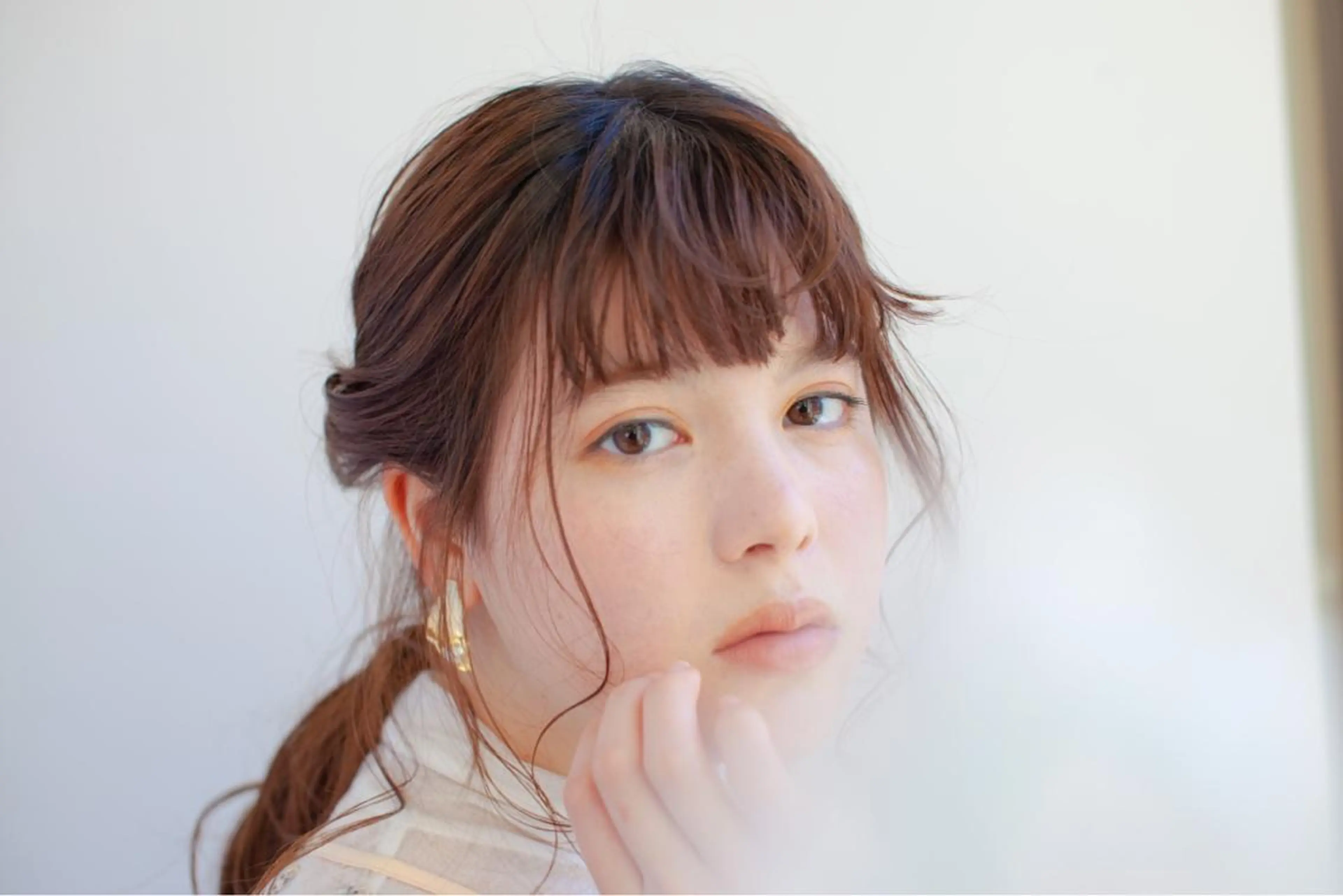 セミロング カラー ブラウンカラー 福島成美/髪質改善 縮毛矯正/カラーのヘアスタイル