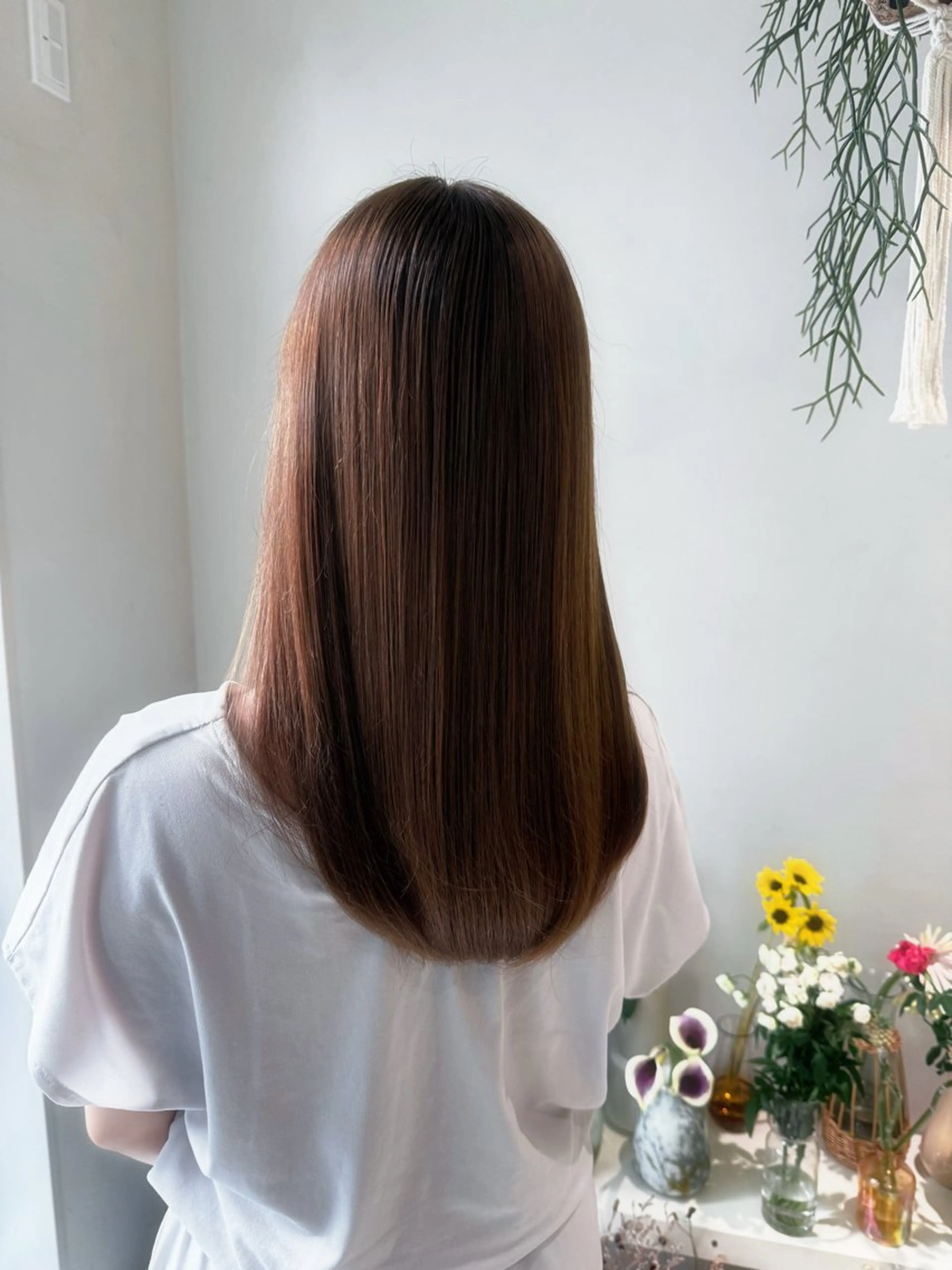 カラー ヘアカラー トリートメント 🎀花屋併設サロン 荘司まゆり🎀‪‪のヘアスタイル