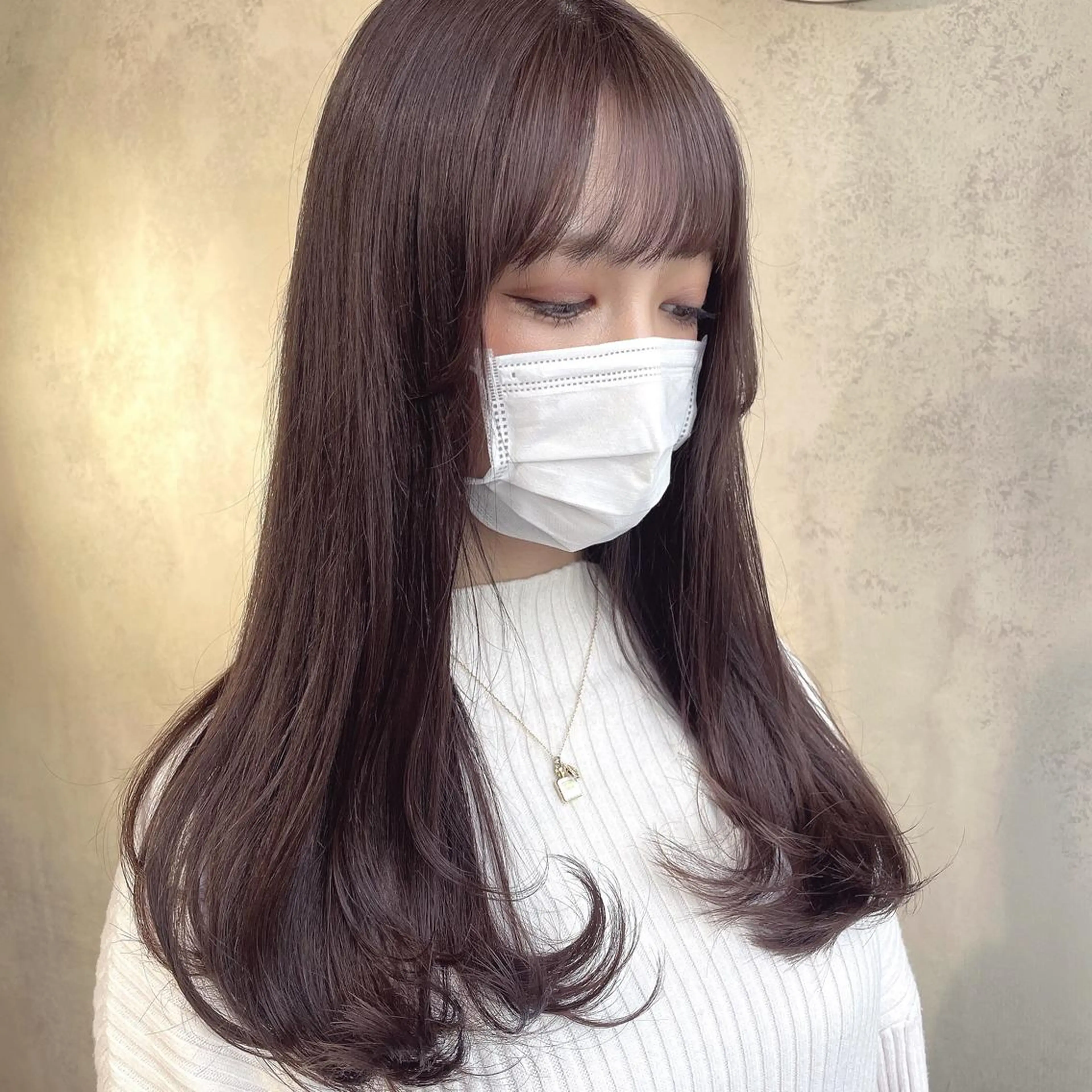 ロング カラー カット ヘアカラー 梅田美容室 山崎海波のヘアスタイル