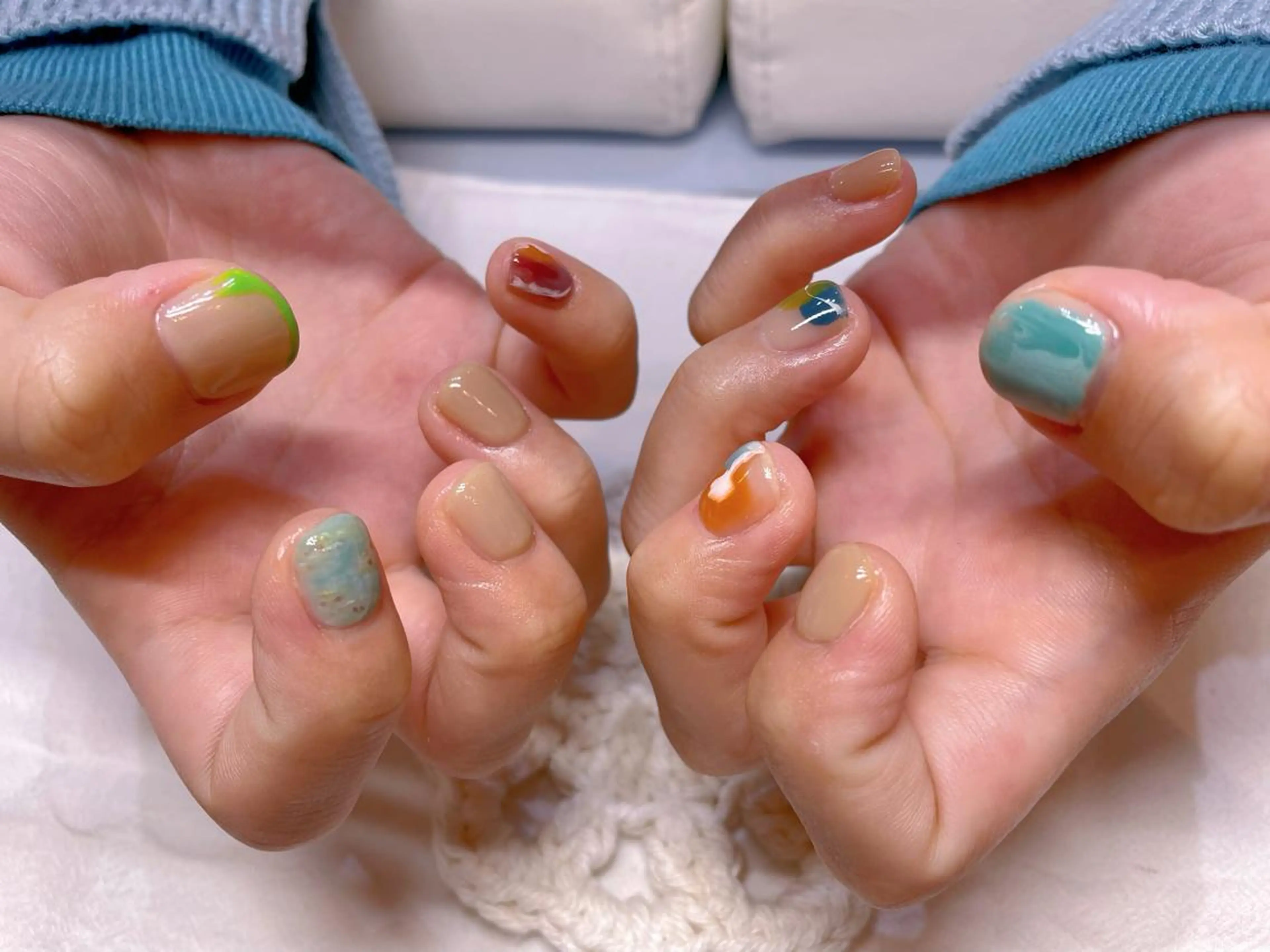 ネイル アートネイル ニュアンスネイル ハンドネイル ネイリスト ❄️ユキ❄️のネイルデザイン