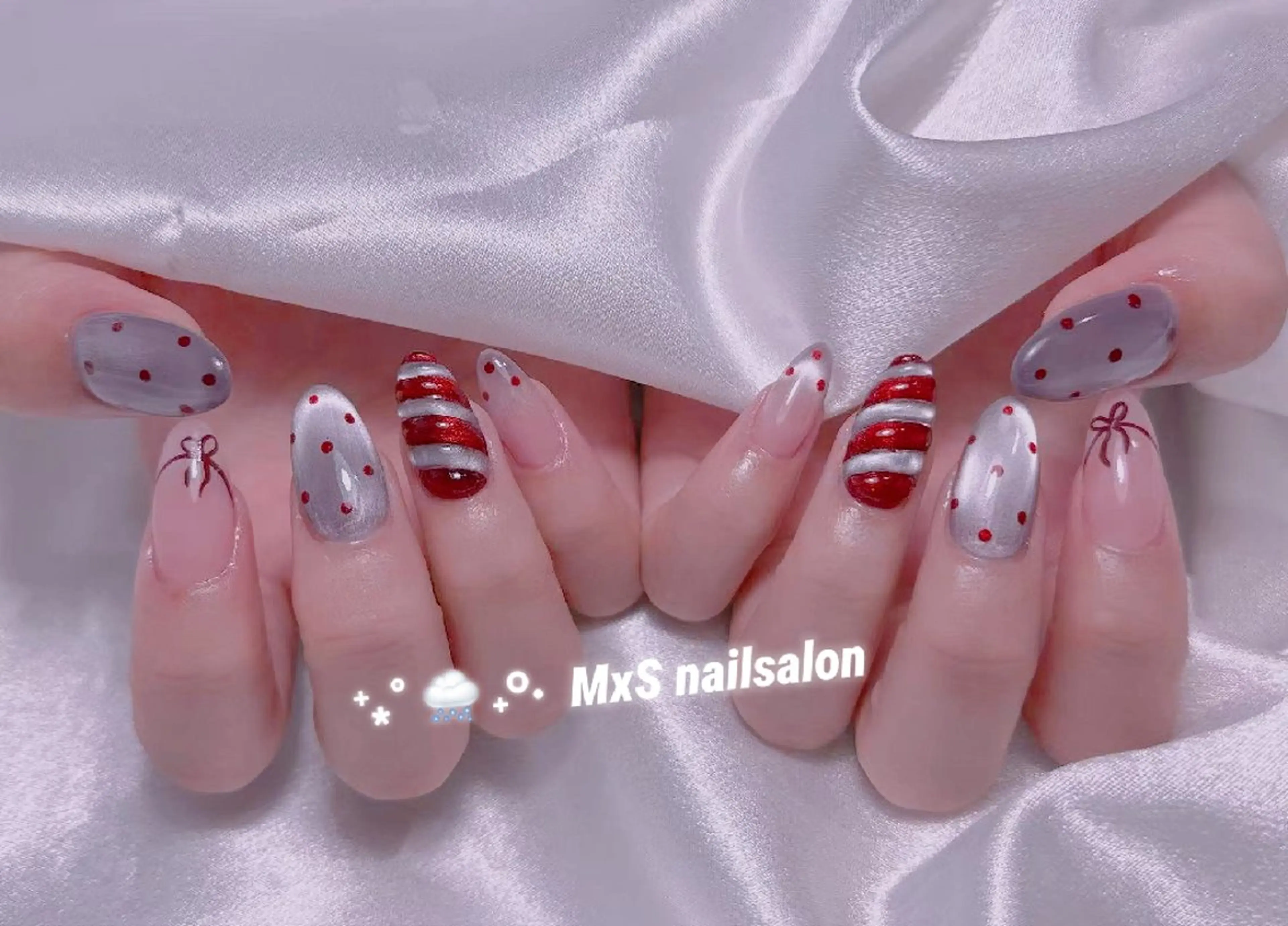 ネイル ジェルネイル 韓国ネイル マグネットネイル パラジェル ワンホンネイル ハンドネイル MxS Nail 【長さだし/フィルイン/マグネット/ワンホンネイル/韓国ネイル/パラジェル】所属・M×S Nail みなのネイルデザイン