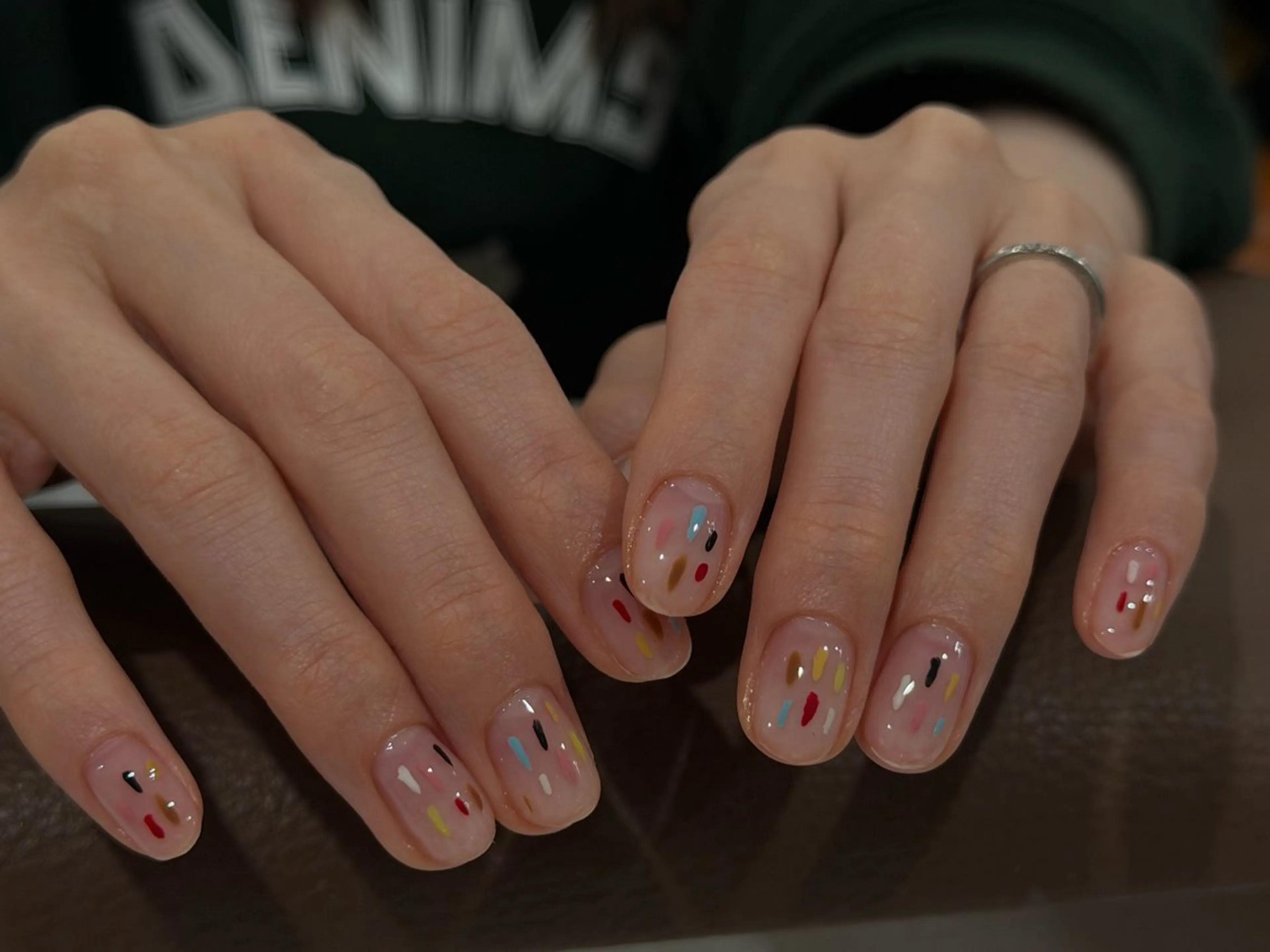 ネイル クリアネイル ドット シンプルネイル ハンドネイル ANOVA所属・ANOVA アノヴァのネイルデザイン