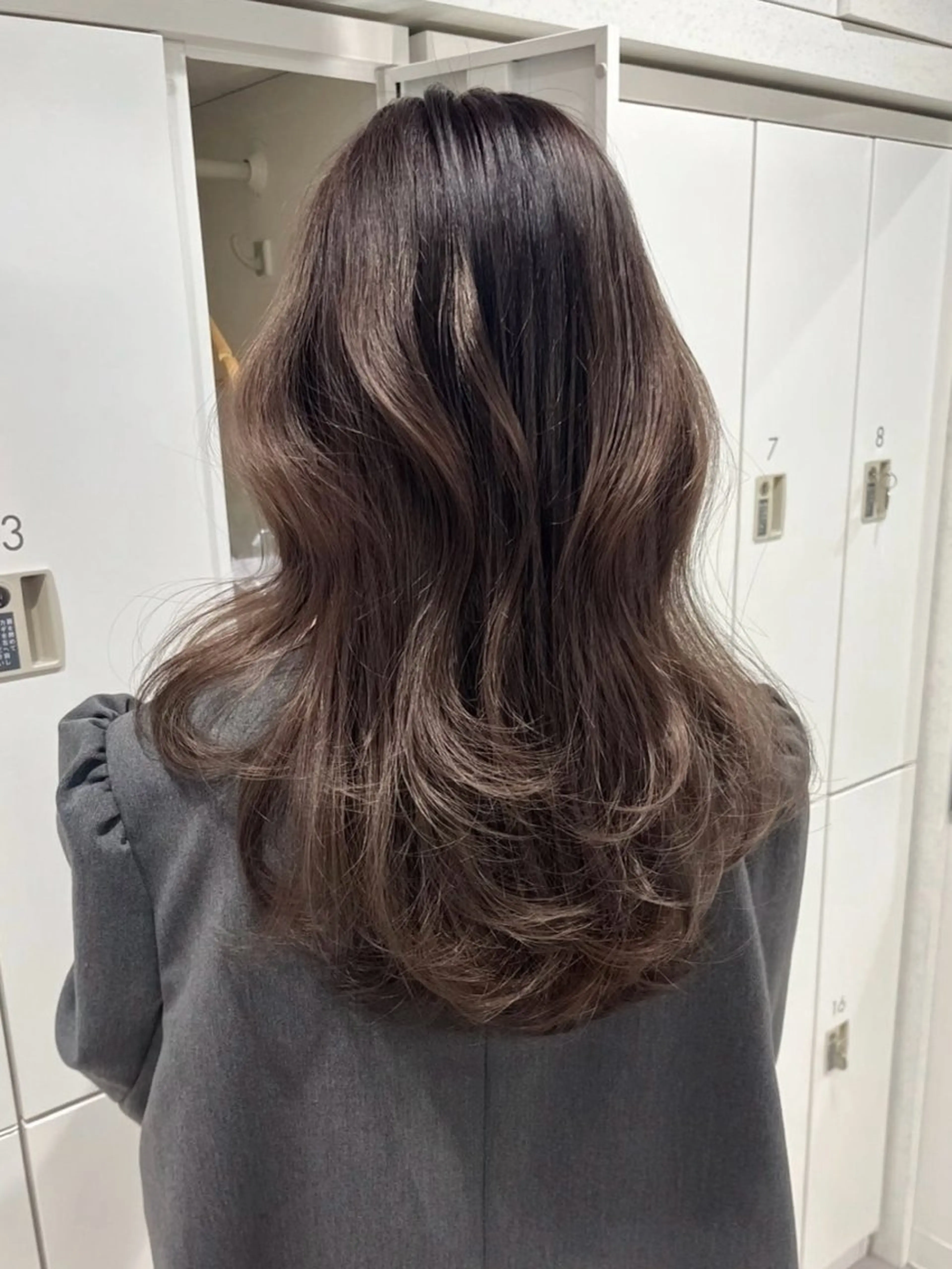 ロング カラー カット ヘアカラー トリートメント 韓国ハッシュカット/ 新宿/髪質改善/岡崎のヘアスタイル