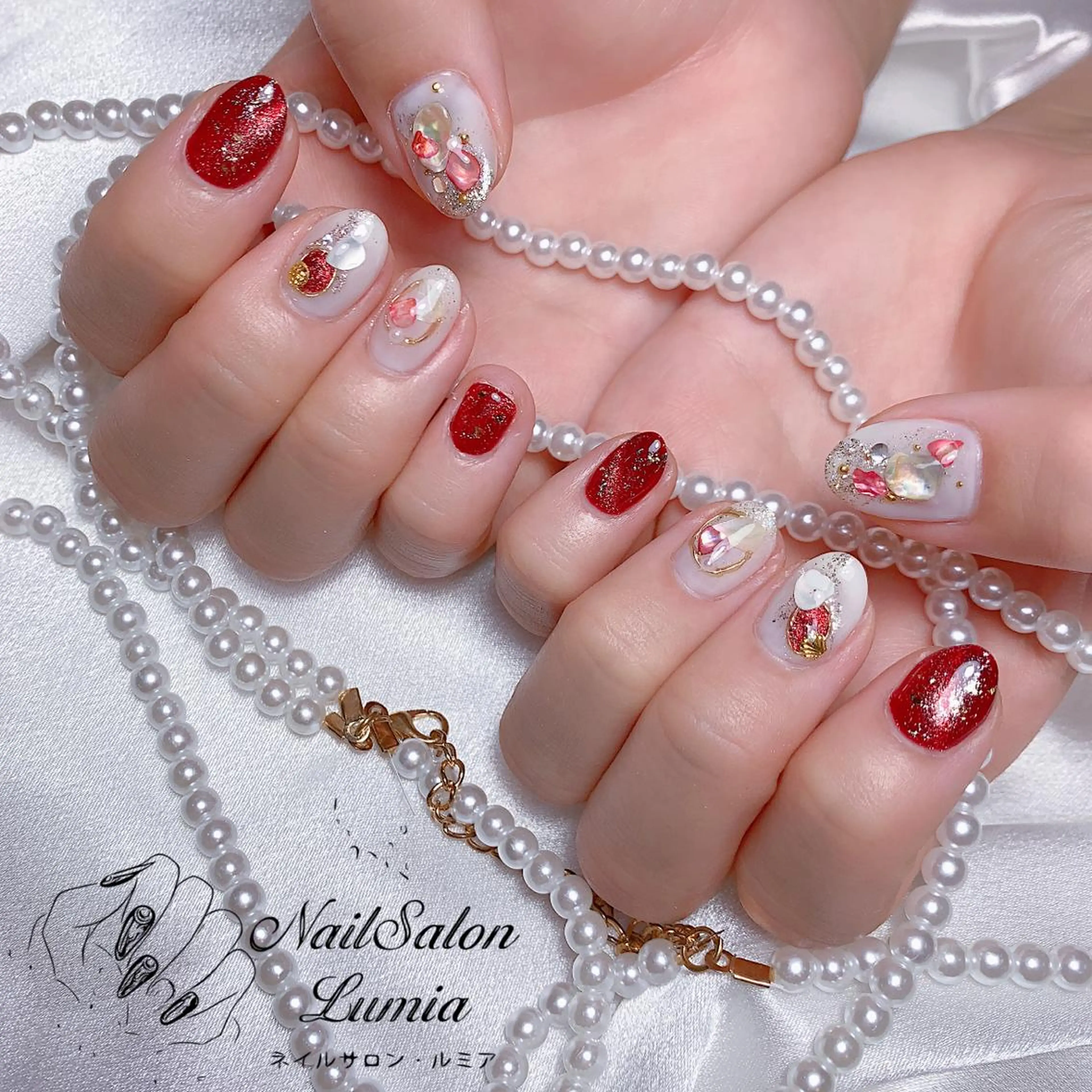ネイル ハンドネイル ネイルサロン ルミア Lumia 店長のネイルデザイン