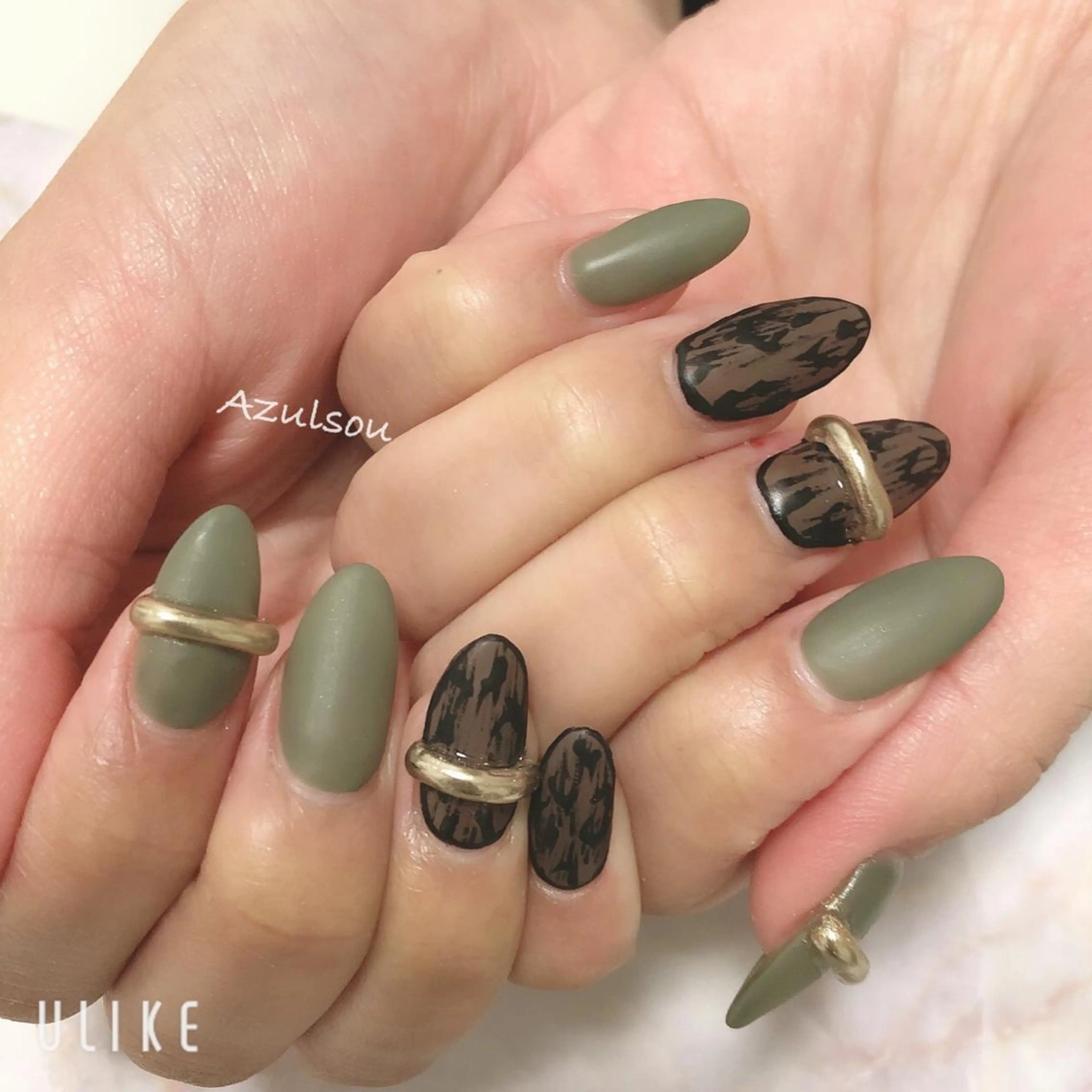ネイル アニマル柄 ジェルネイル 韓国ネイル マットネイル ミラーネイル Azulsou 廣川愛のネイルデザイン