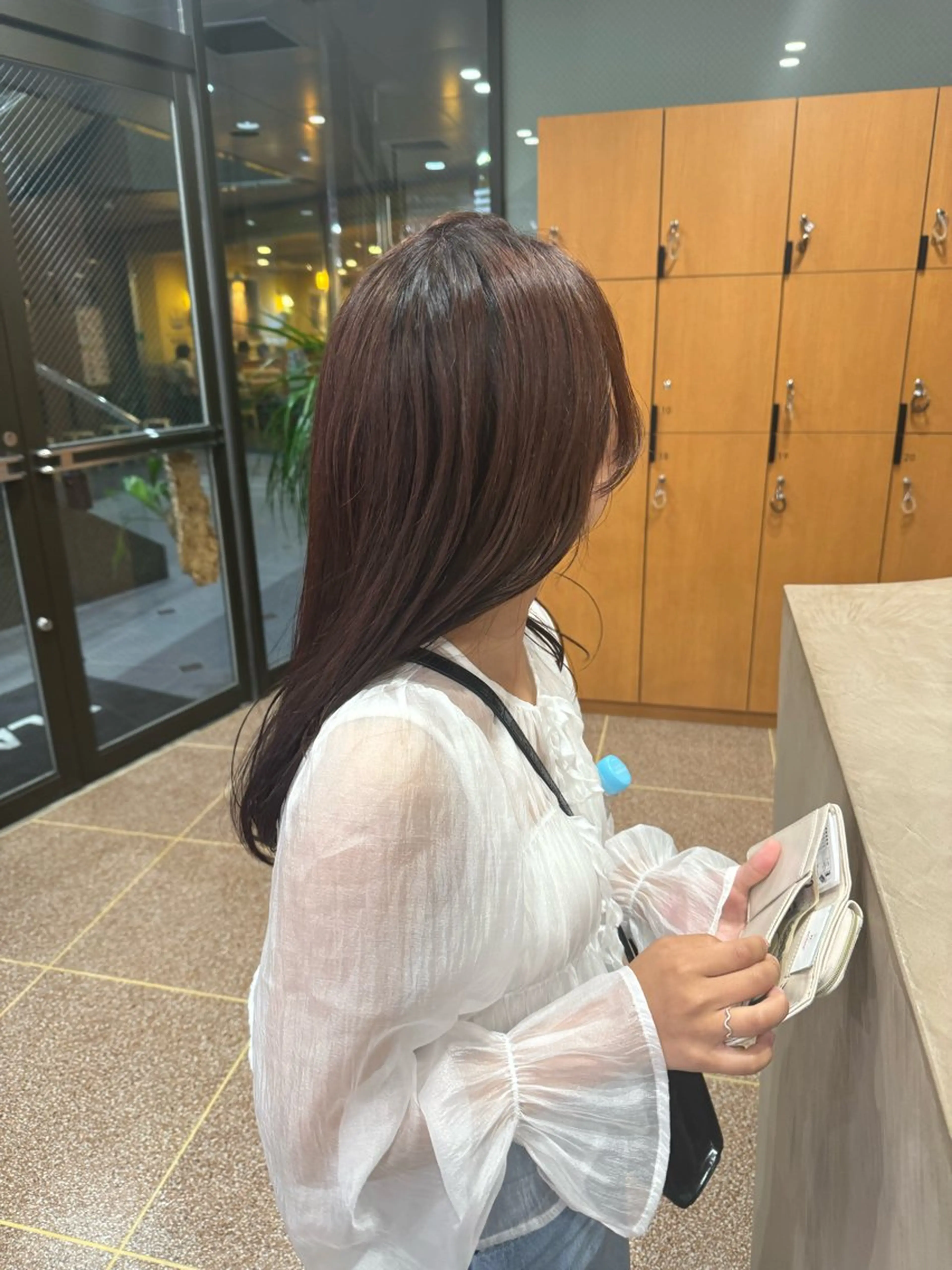 ロング カラー ブラウンカラー 透明感カラー 🐰パーマモデル募集 🐰大場杏里🐰のヘアスタイル