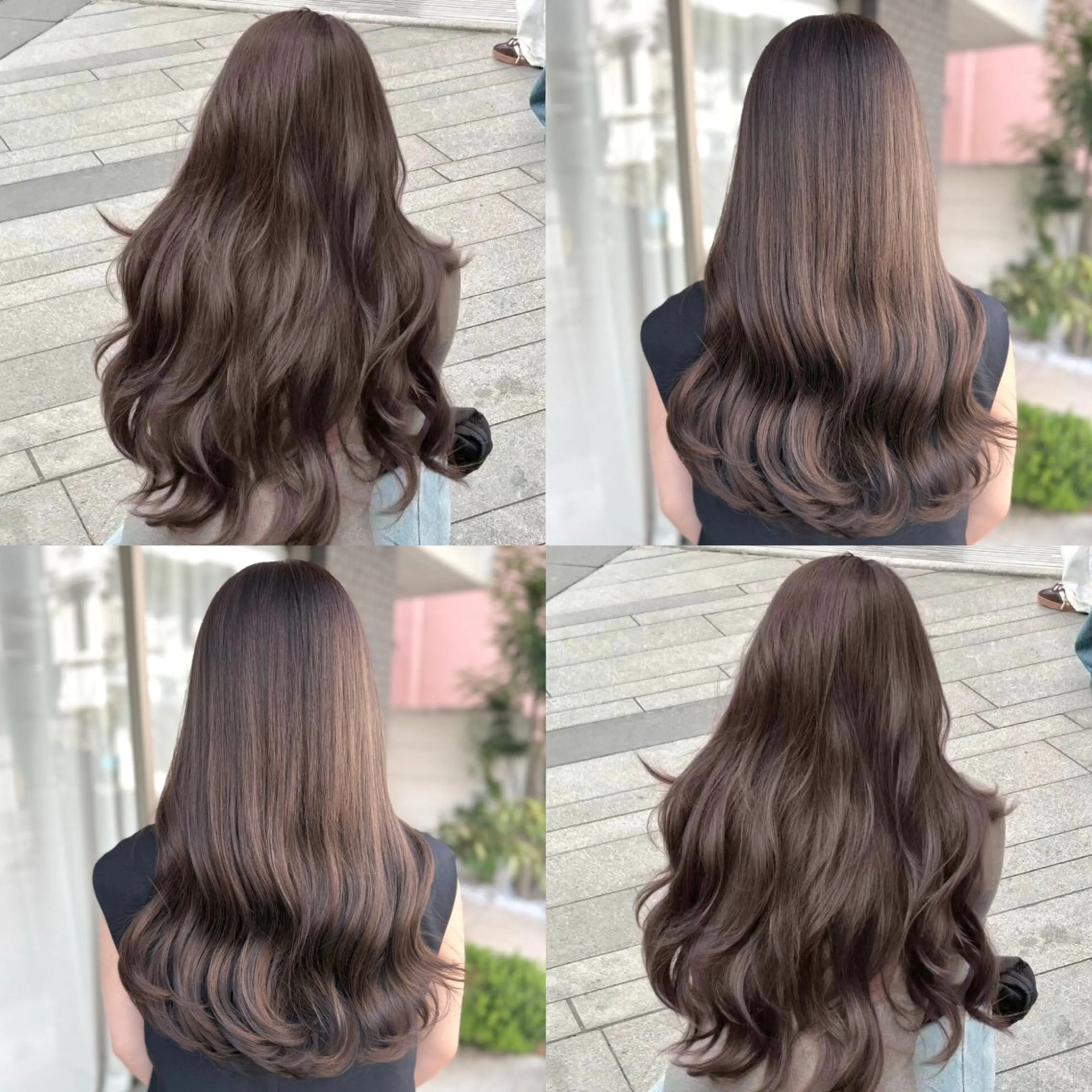 ロング カラー アッシュ アッシュグレー アッシュグレージュ 透明感カラー グレージュ カット ヘアカラー トリートメント グレージュ/透明感/ 韓国ヘア/RISAのヘアスタイル