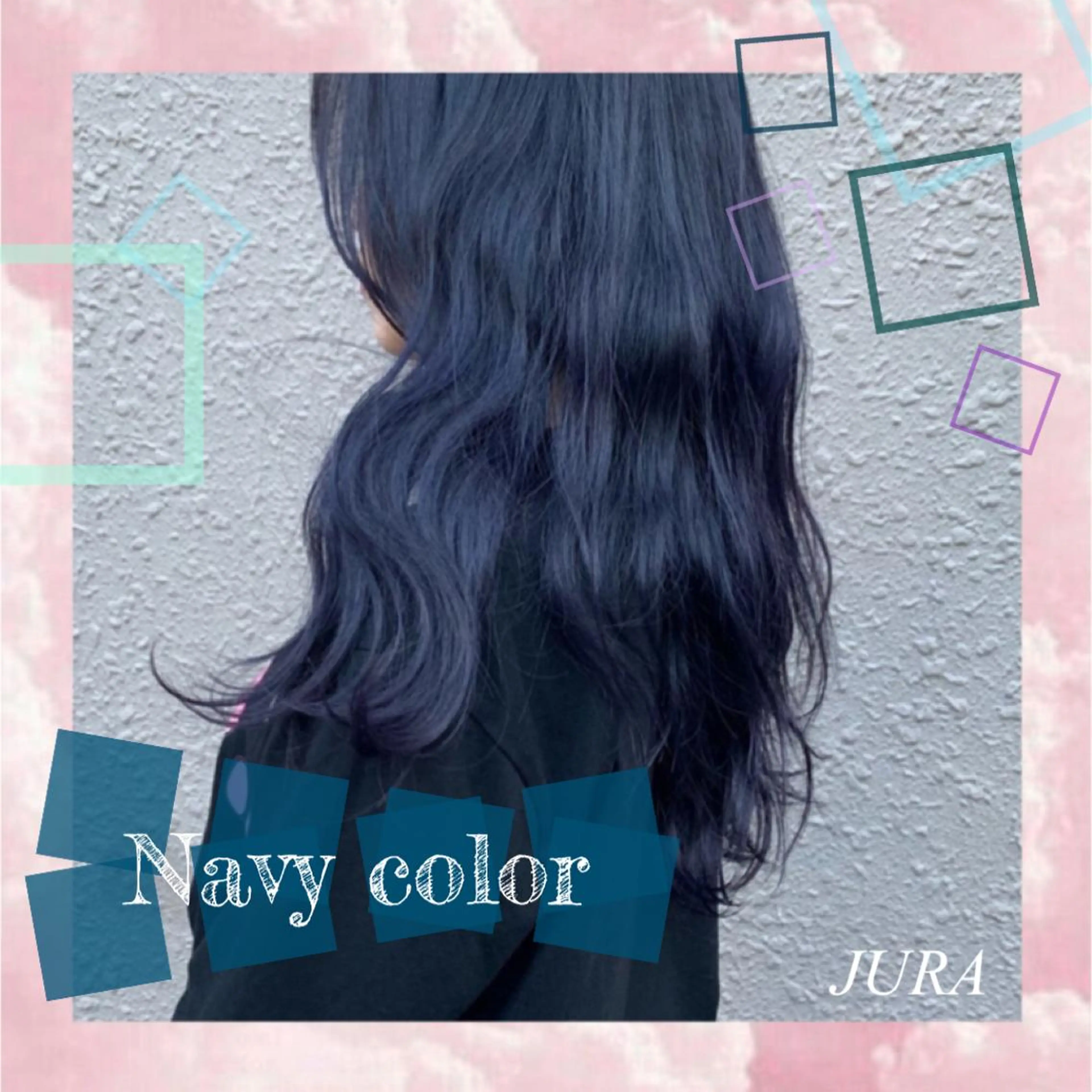 ミディアム カラー ヘアアレンジ ネイル マツエク・マツパ 透明感カラー/推しカ ラー☁️JURAのヘアスタイル