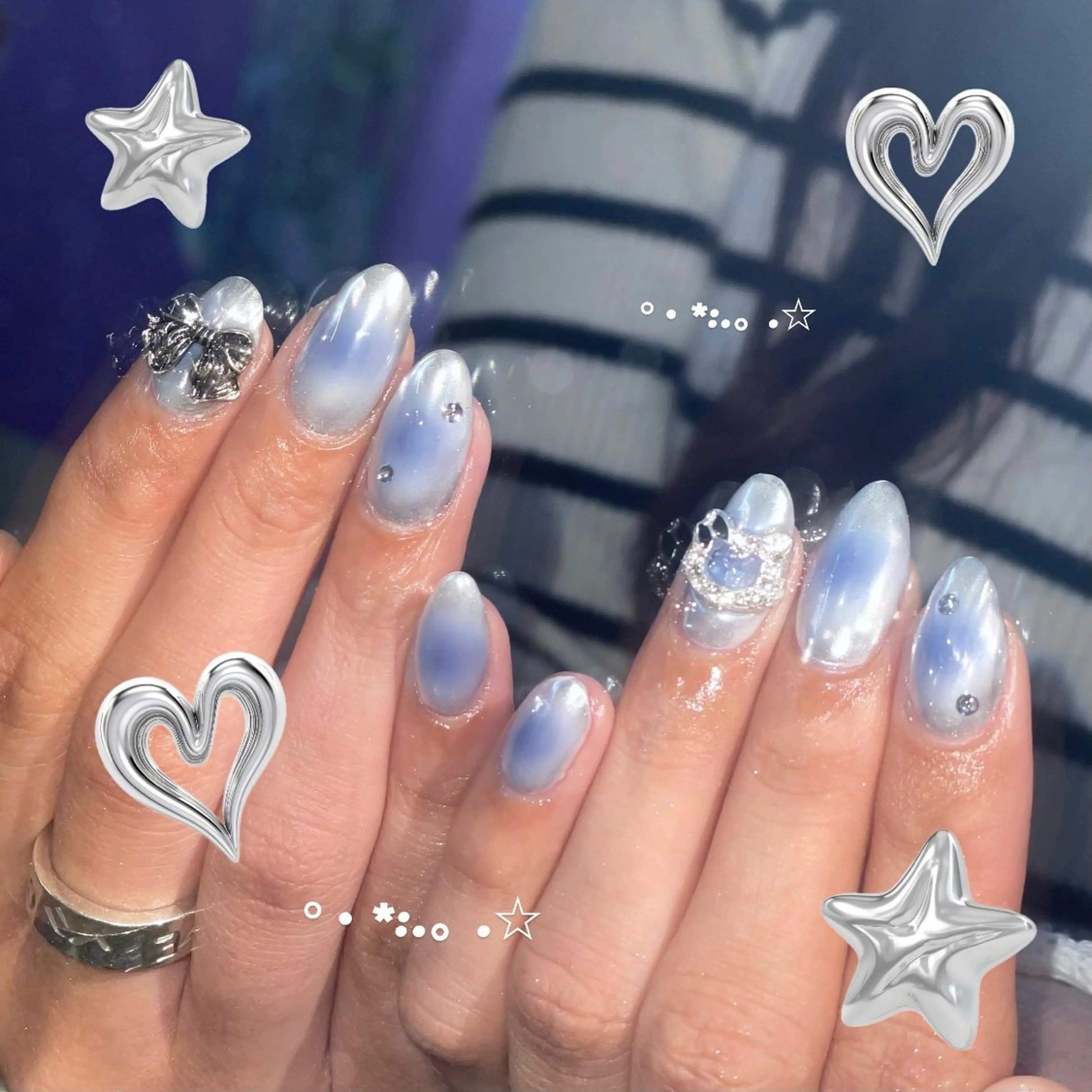 ネイル ミラーネイル ハンドネイル SEIRA ᯓ★mavieのネイルデザイン